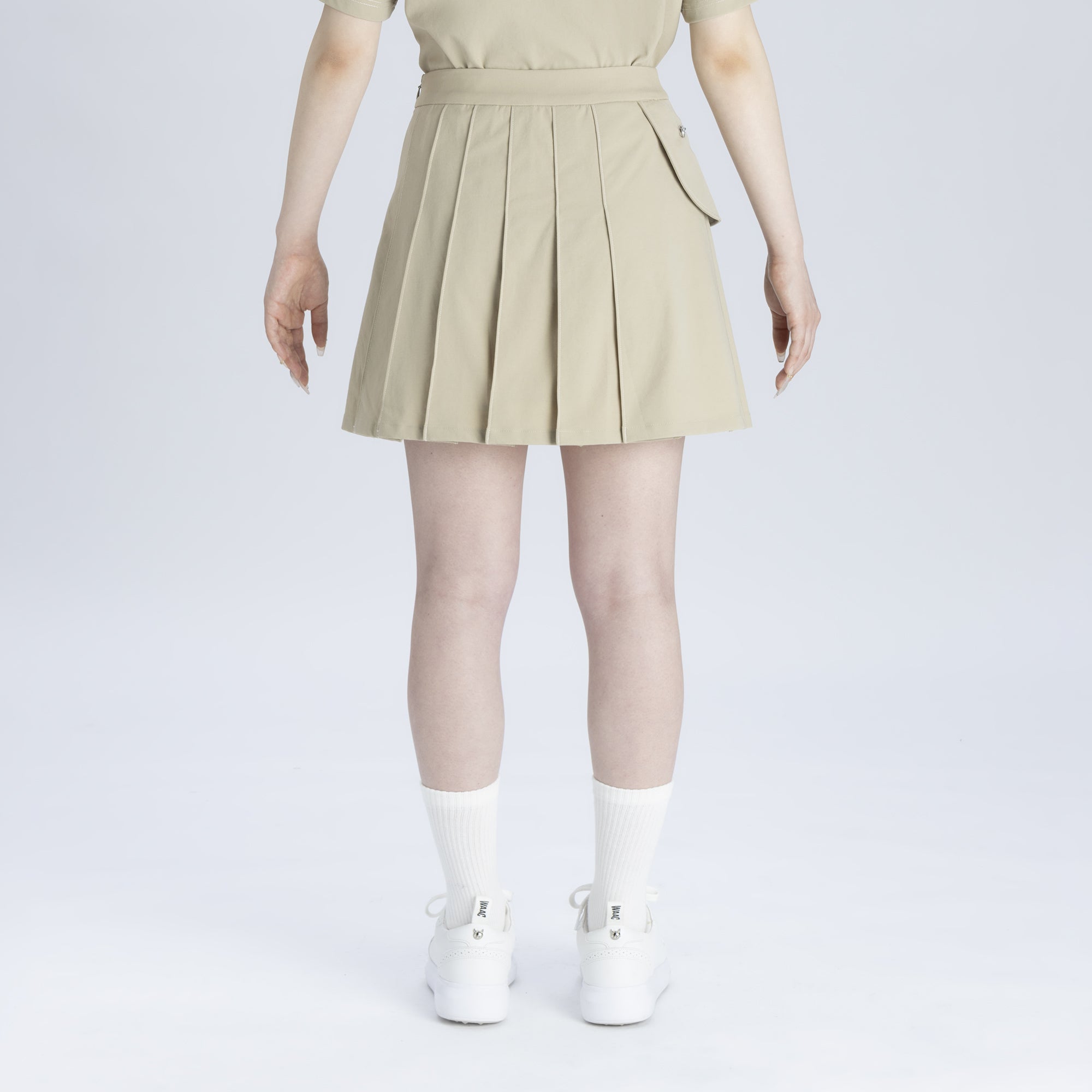 WOMENS デニムライク2WAY スカート ベージュ/072242370