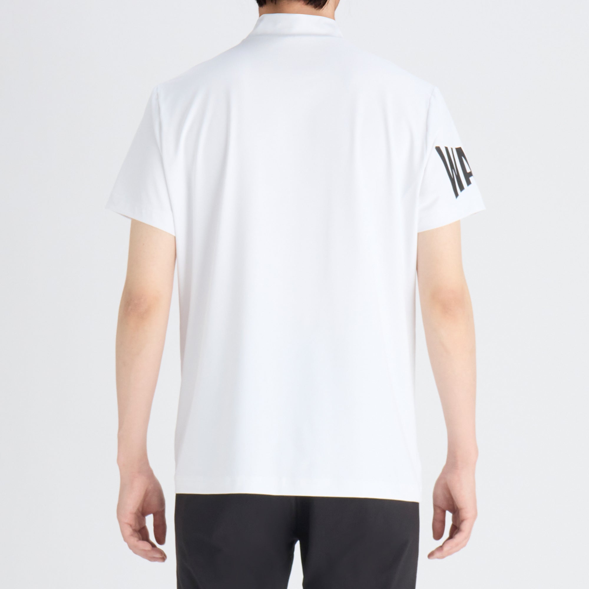 MENS PLAYERS EDITION 半袖モックネック チャコール/072242001