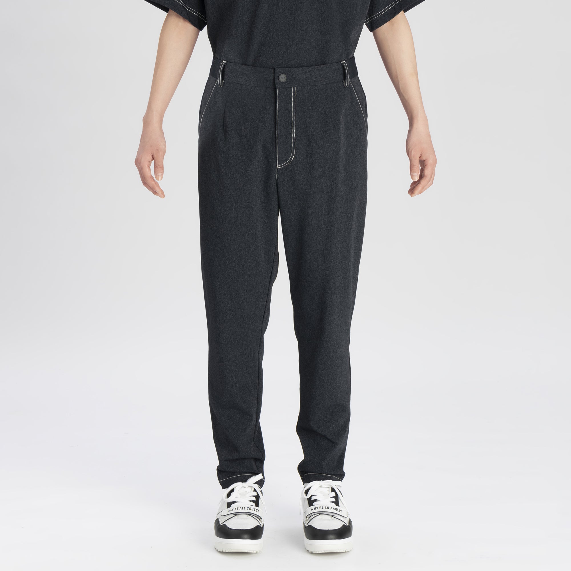 MENS デニムライク2WAY ロングパンツ ベージュ/072242420