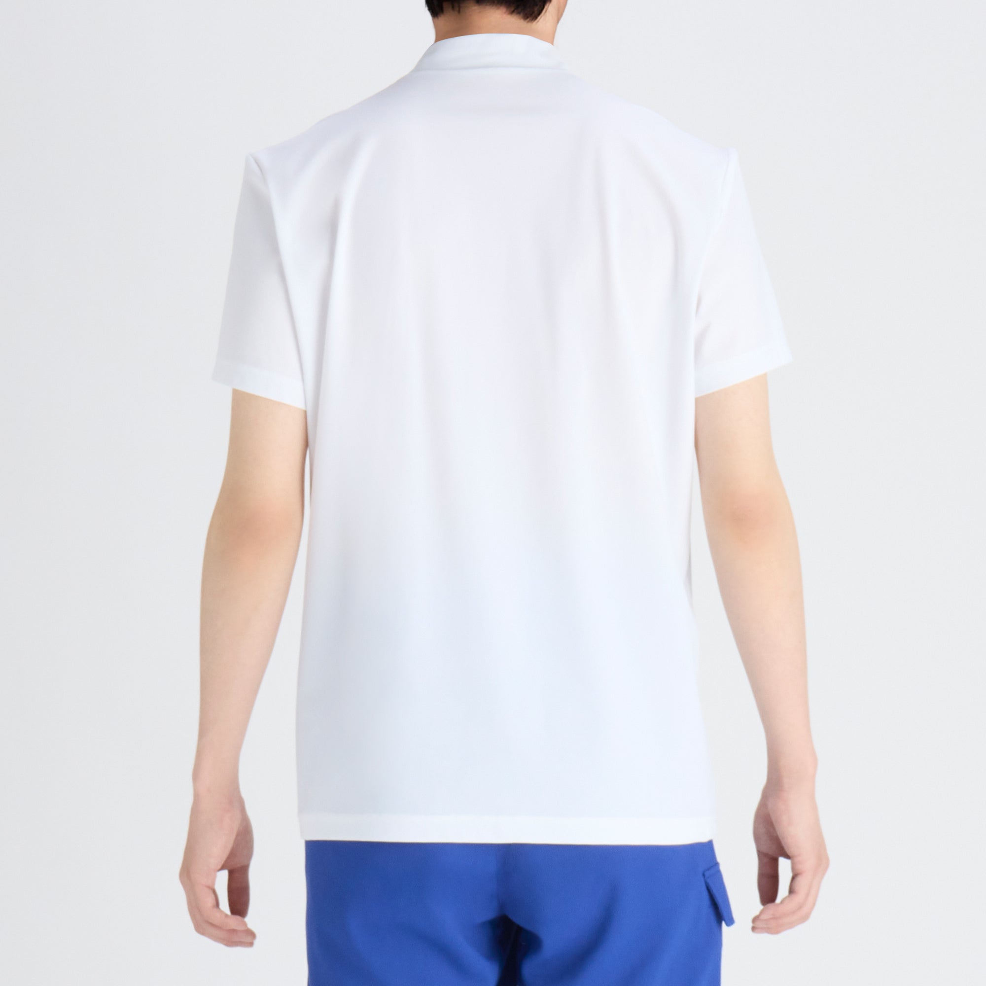 MENS Carvicoスムース 半袖モックネック ブラック/072242040