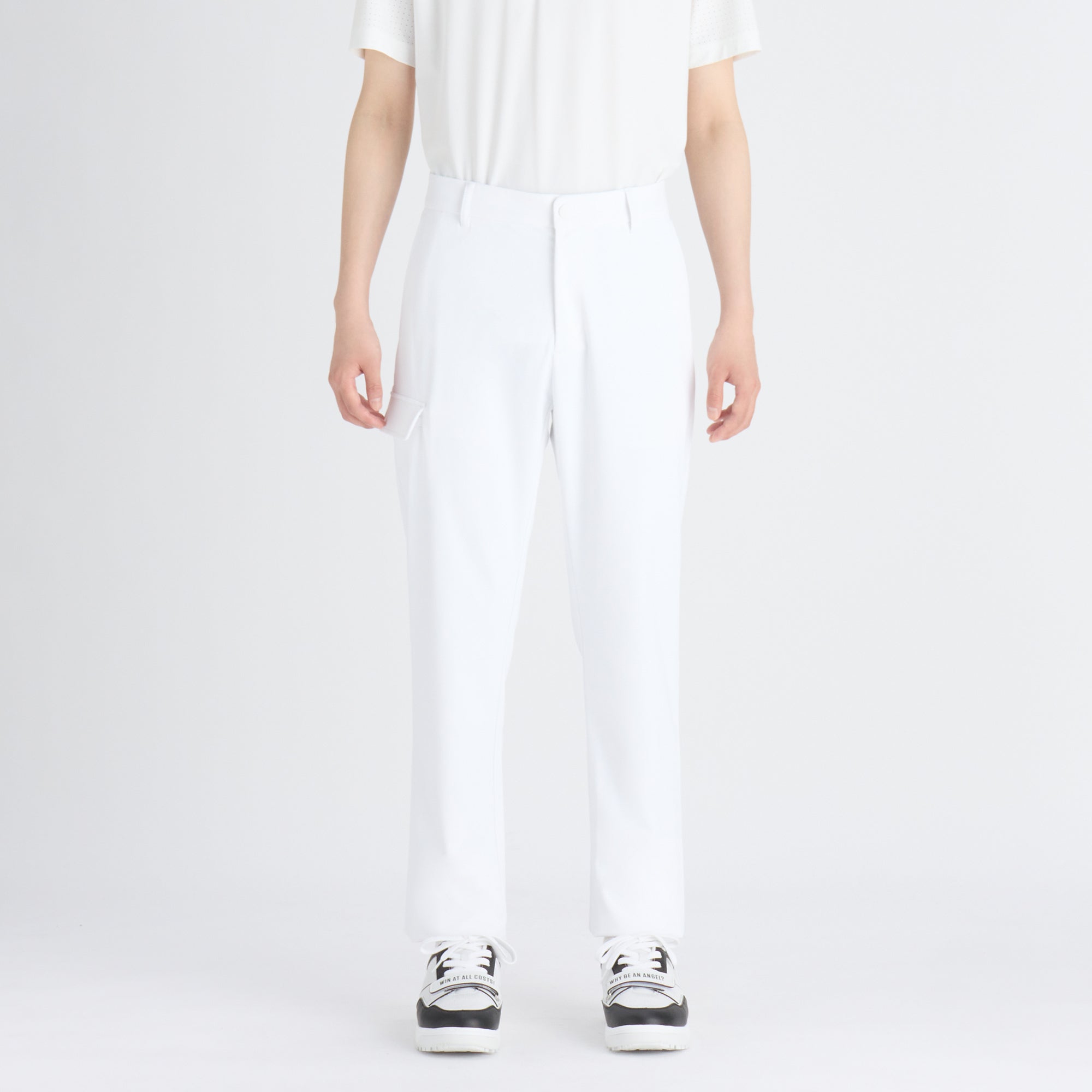 MENS ドビーストレッチ ロングパンツ ブラック/072242441