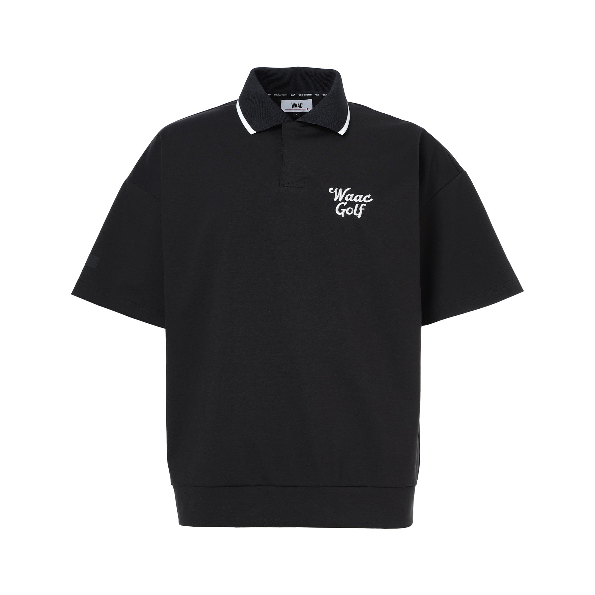 MEN ライトストレッチポンチポロシャツ ブラック