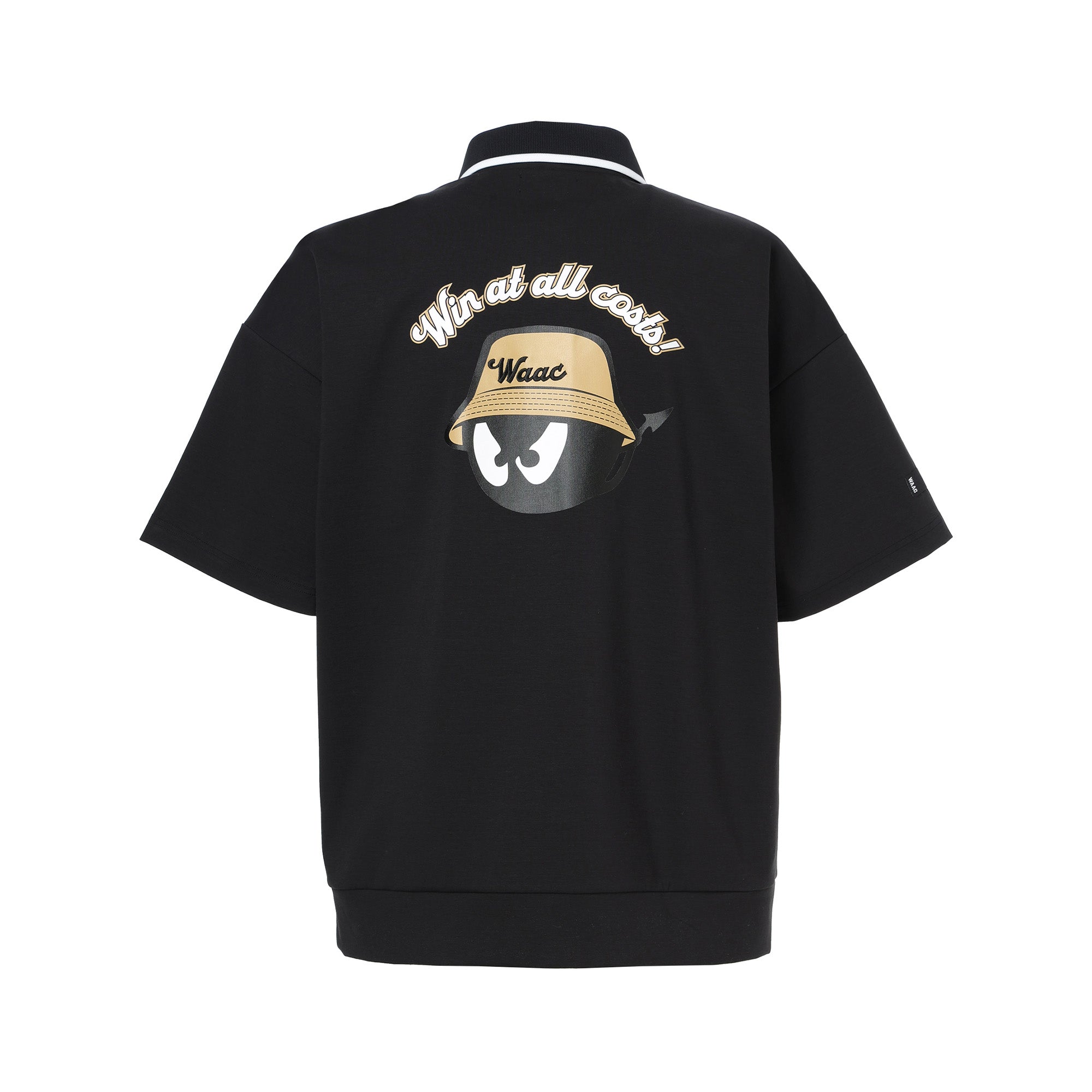 MEN ライトストレッチポンチポロシャツ ブラック