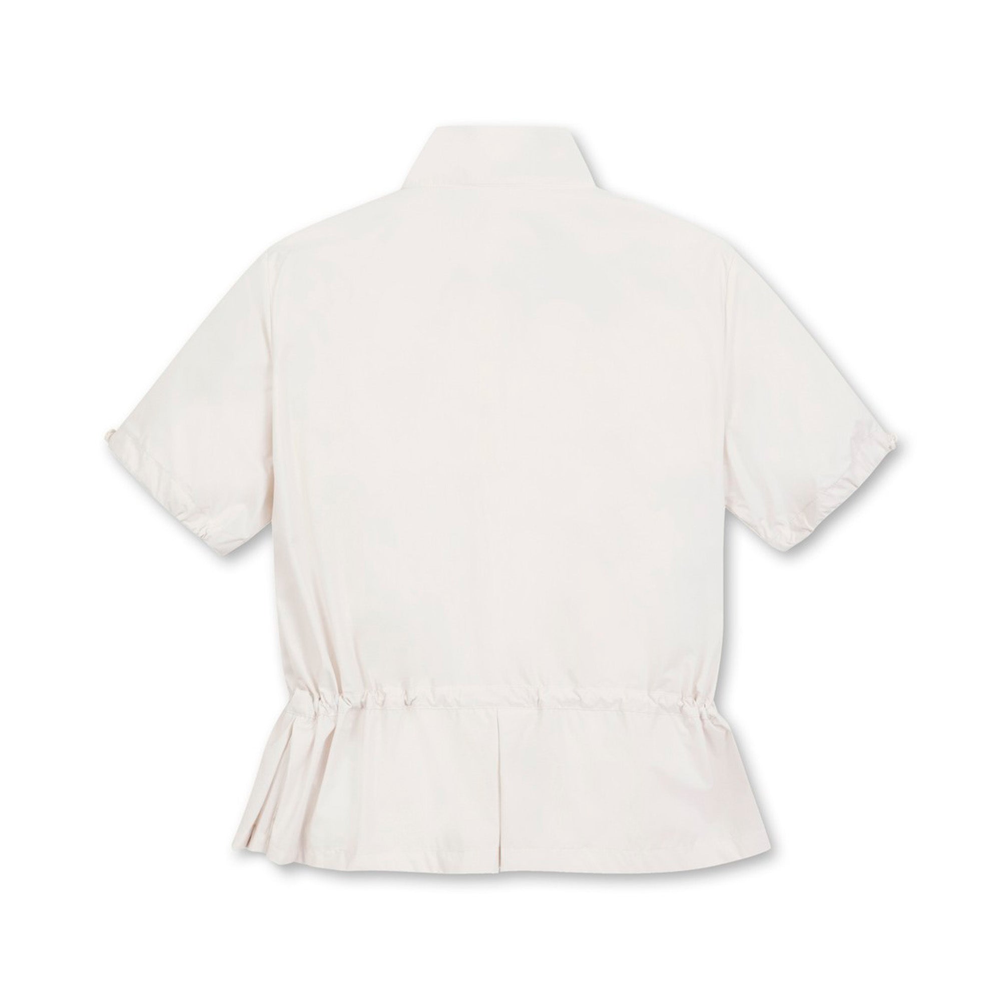 【WEB限定】WOMEN ESSENTIALハーフスリーブブルゾン アイボリー