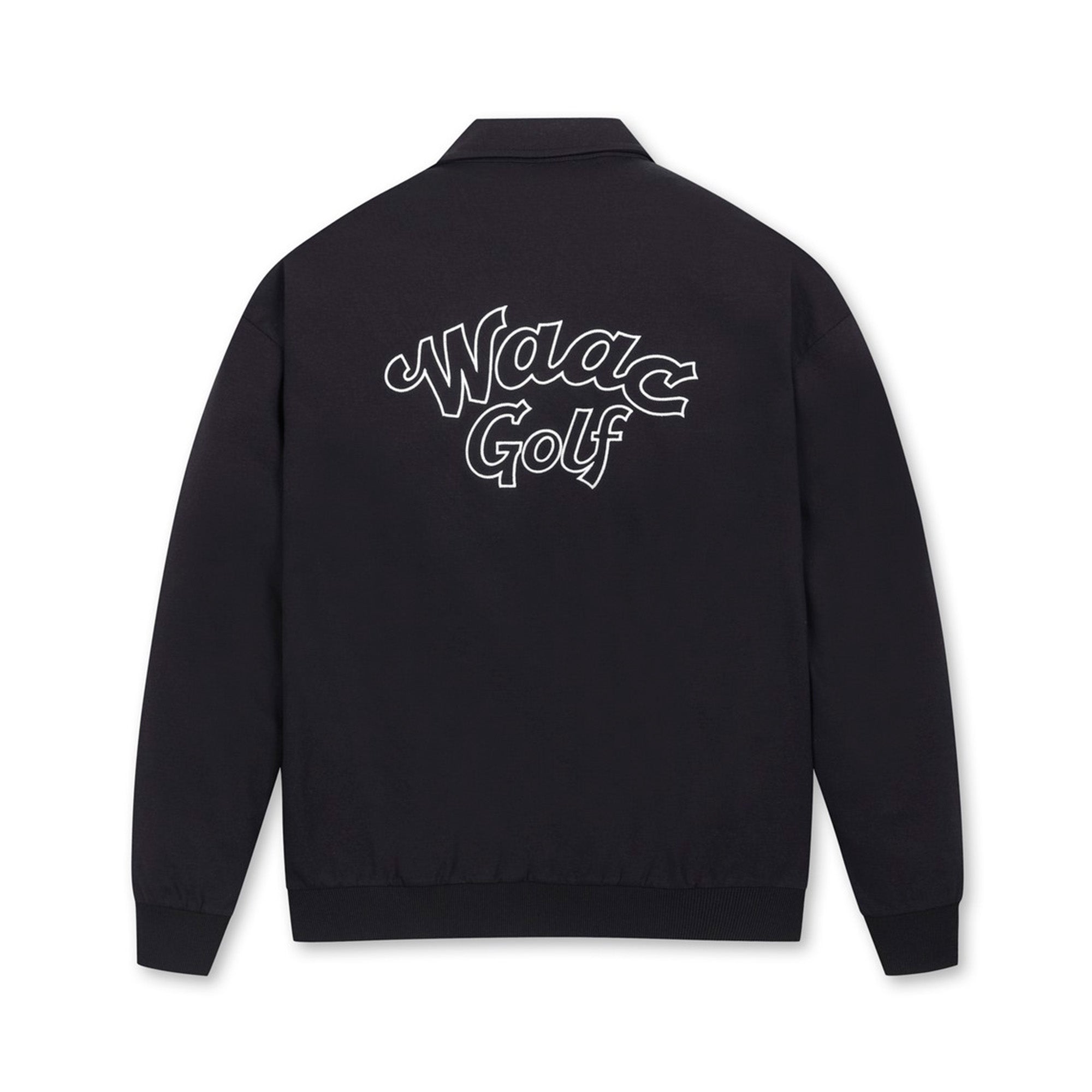 【25SS 新作|WEB限定】MEN WAACKYスウェットポロシャツ ブラック