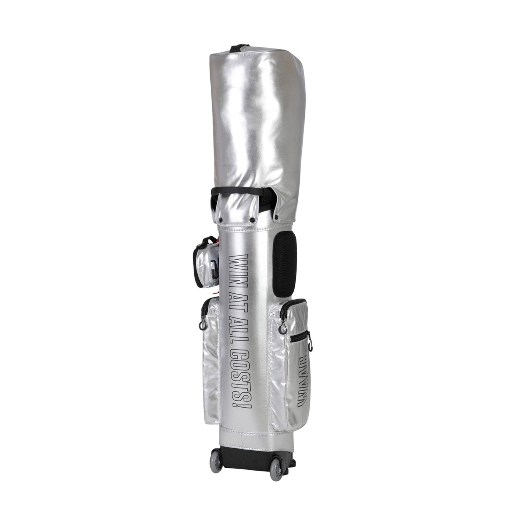 UNISEX キャスター付キャディバッグ シルバー