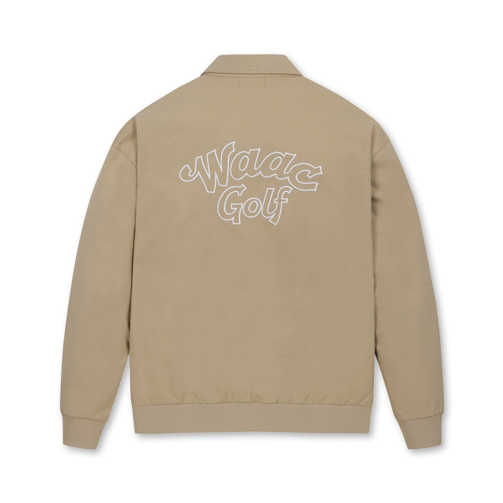 【WEB限定】MEN WAACKYスウェットポロシャツ ベージュ
