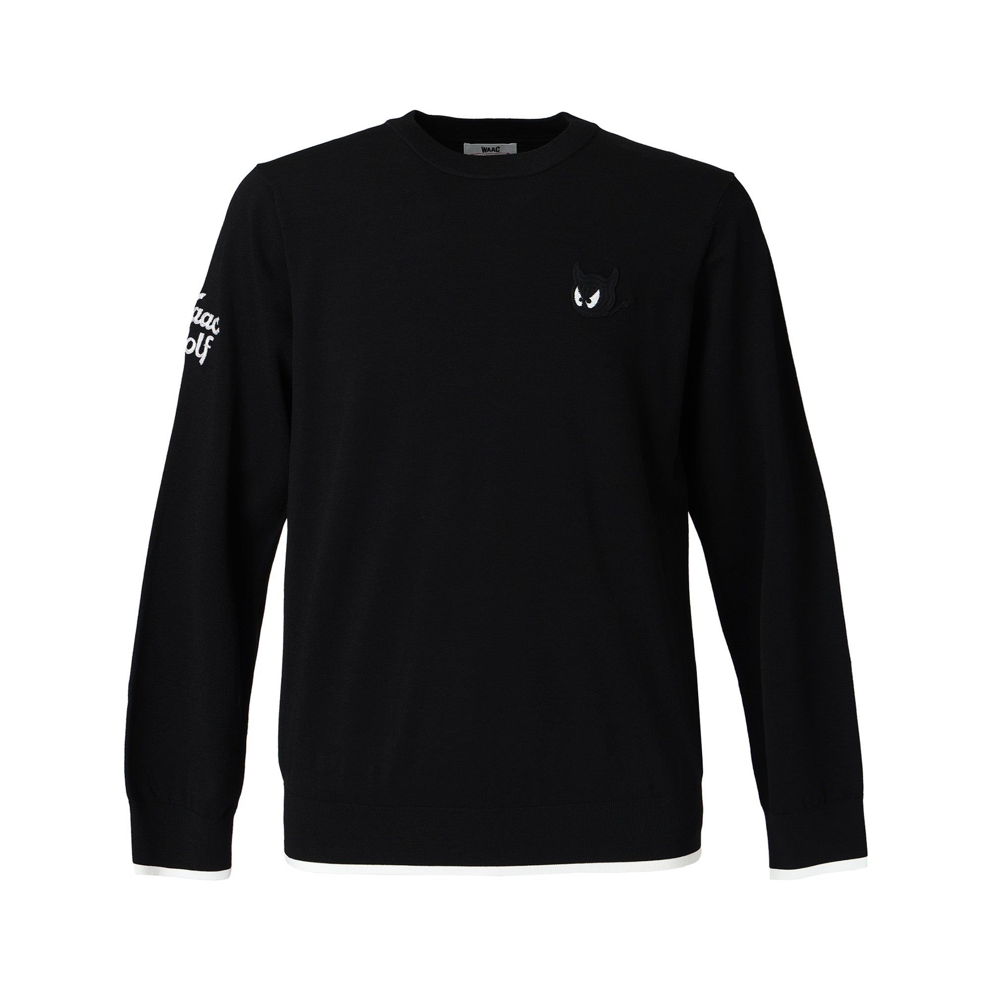 MEN シーズナルニットプルオーバー ブラック