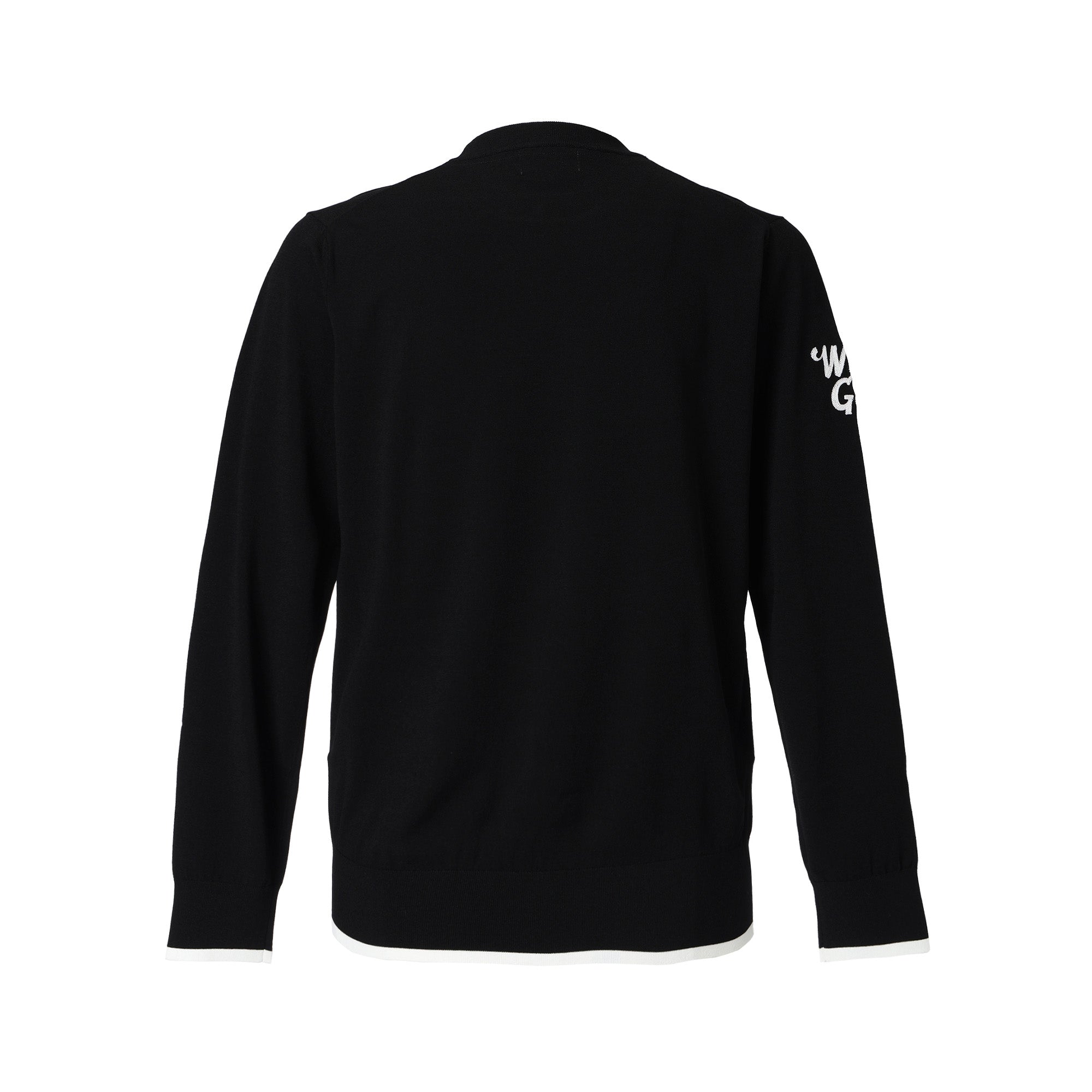 MEN シーズナルニットプルオーバー ブラック