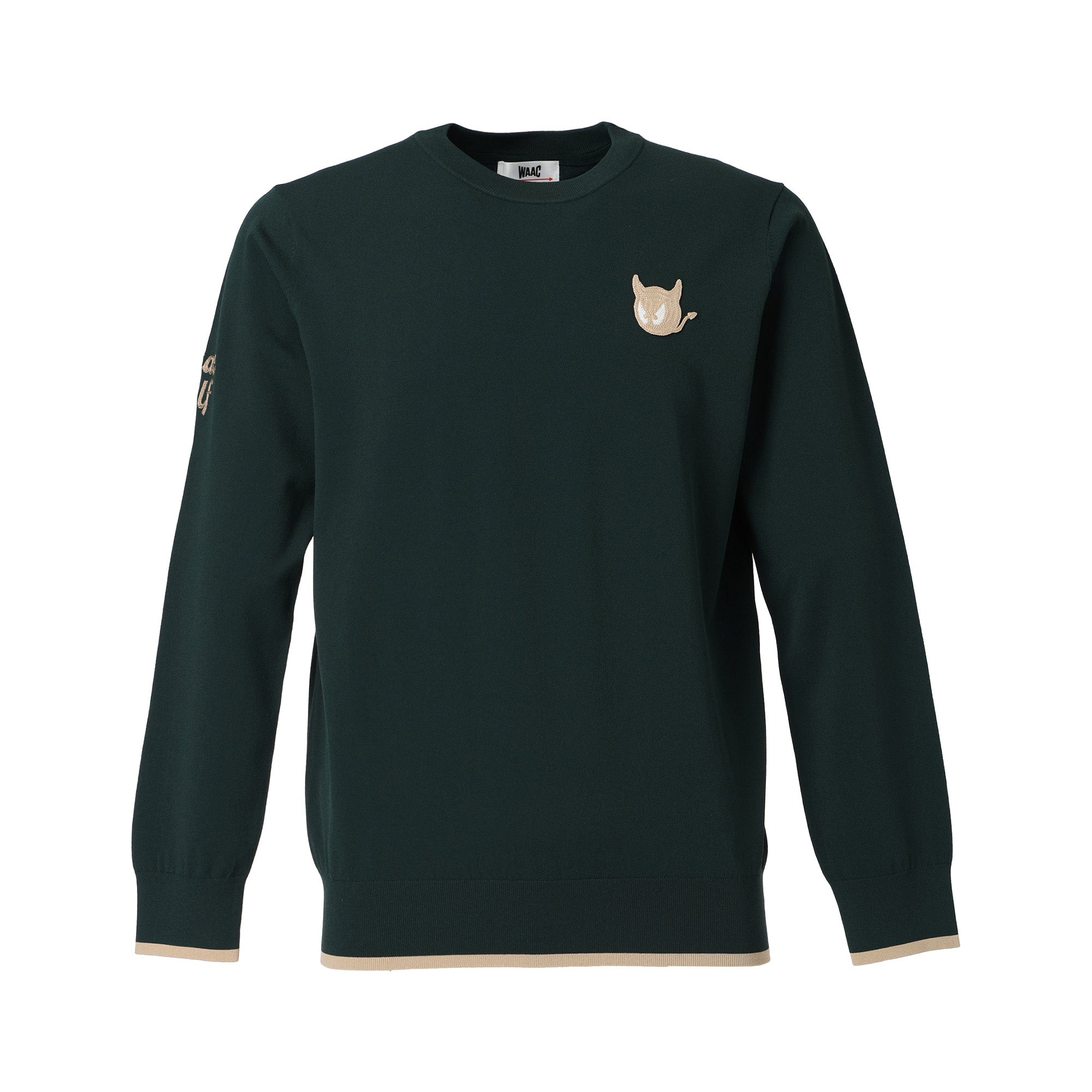 【25SS 新作】MEN シーズナルニットプルオーバー ダークグリーン