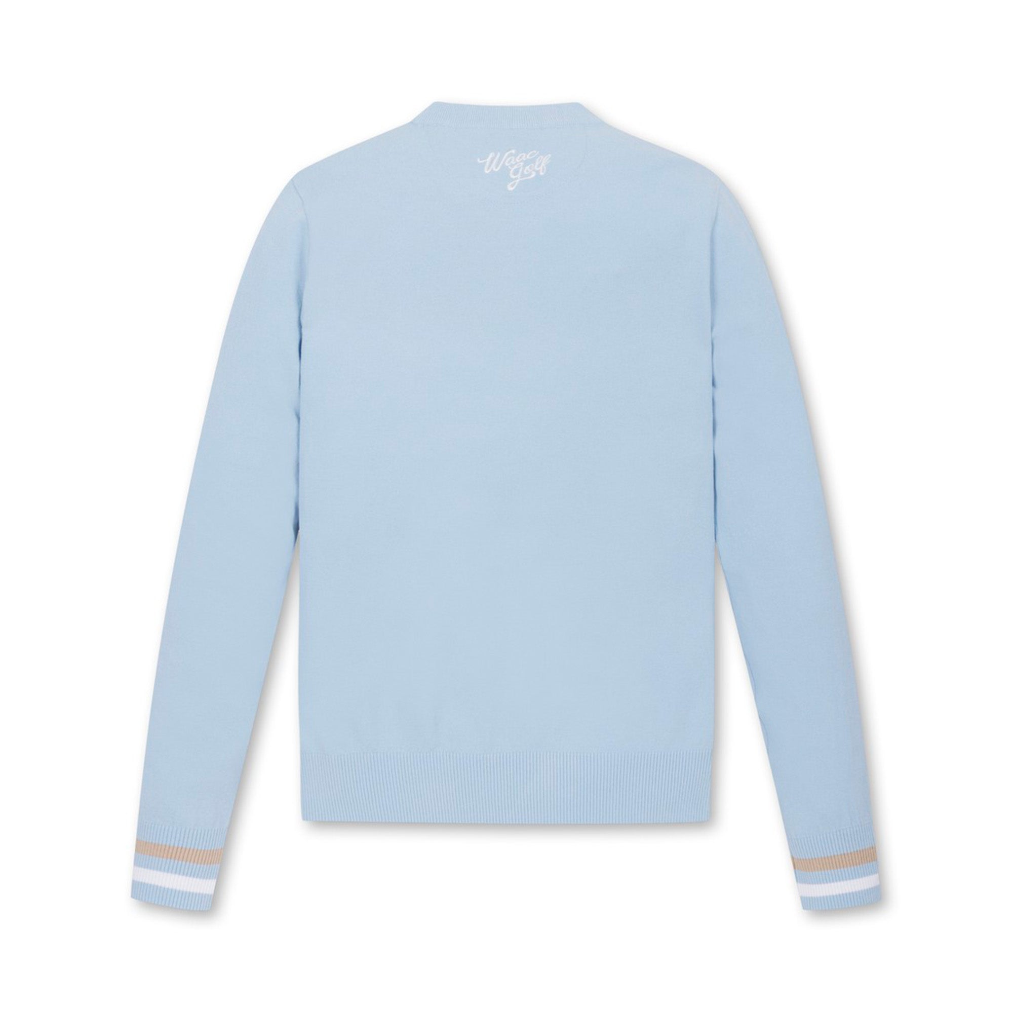 【25SS 新作】WOMEN WTOクルーネックニット ライトブルー