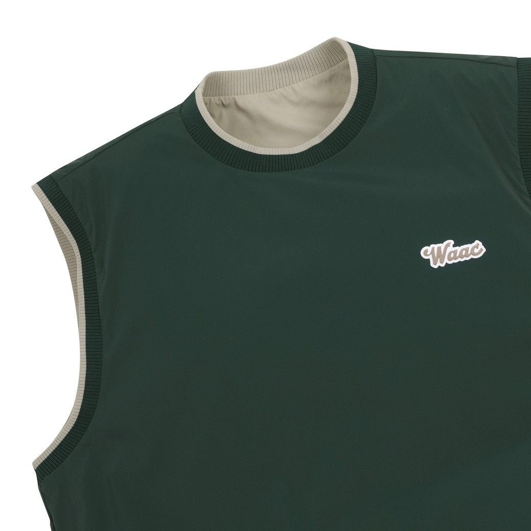 MEN リバーシブルベスト ダークグリーン