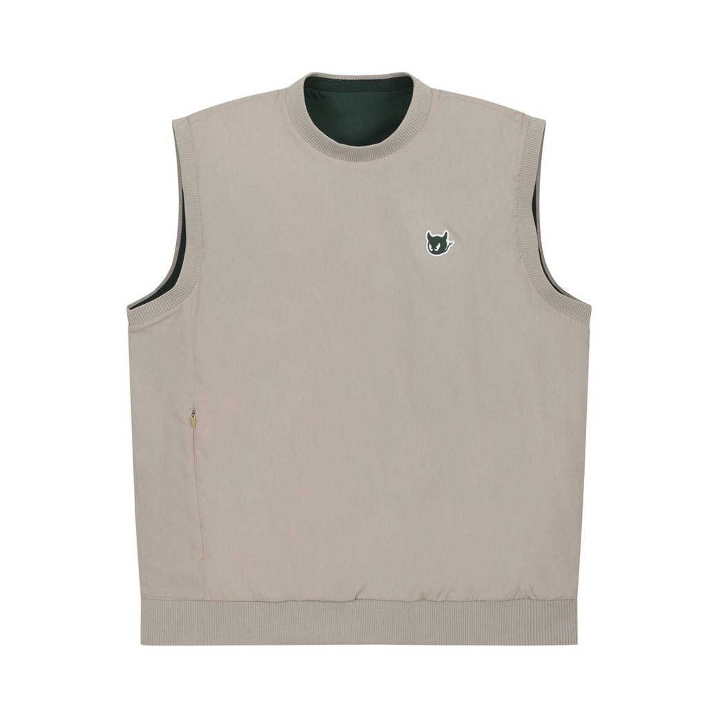 MEN リバーシブルベスト ダークグリーン