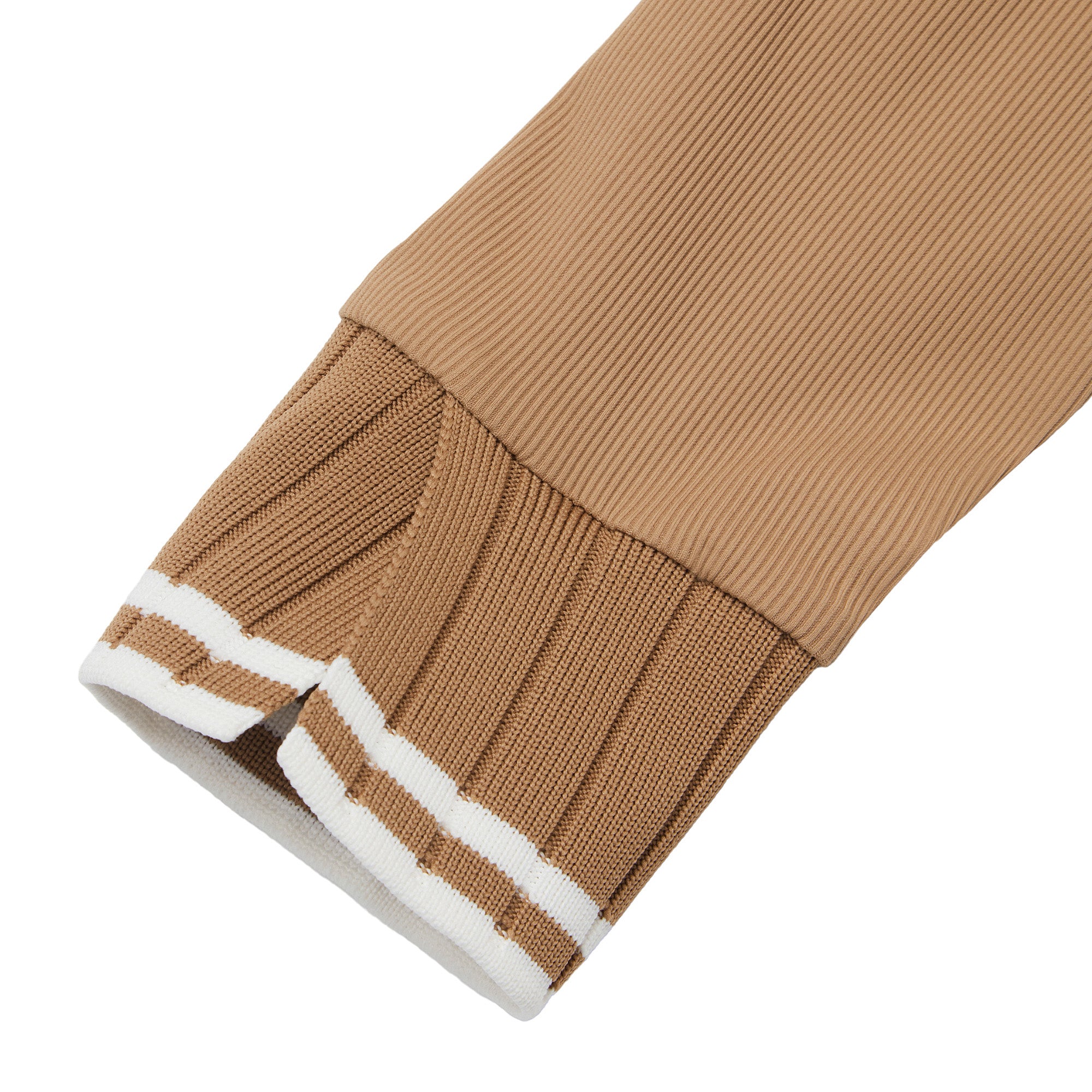 WOMEN リブポロシャツ バーガンディ