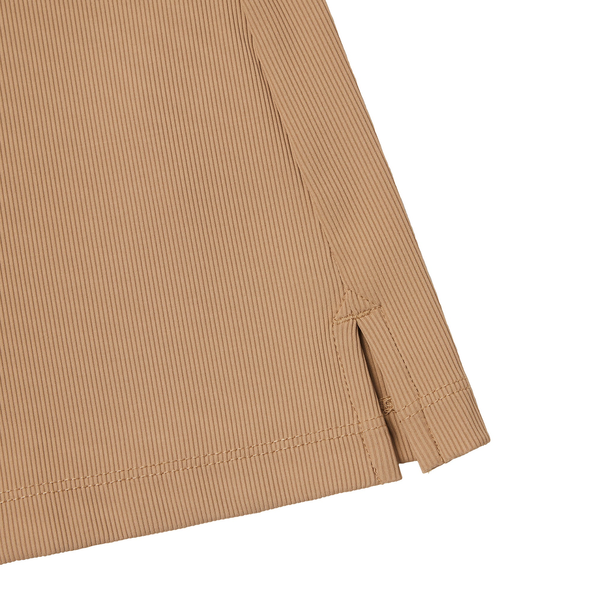 WOMEN リブポロシャツ バーガンディ