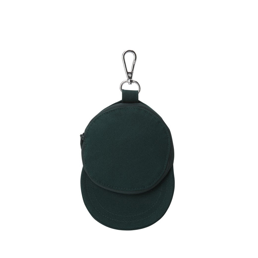 UNISEX NEW ERA FACE WAACKY CAPボールポーチ ダークグリーン