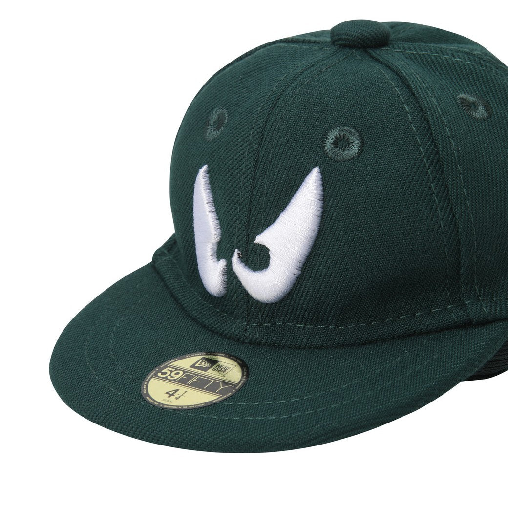 UNISEX NEW ERA FACE WAACKY CAPボールポーチ ダークグリーン