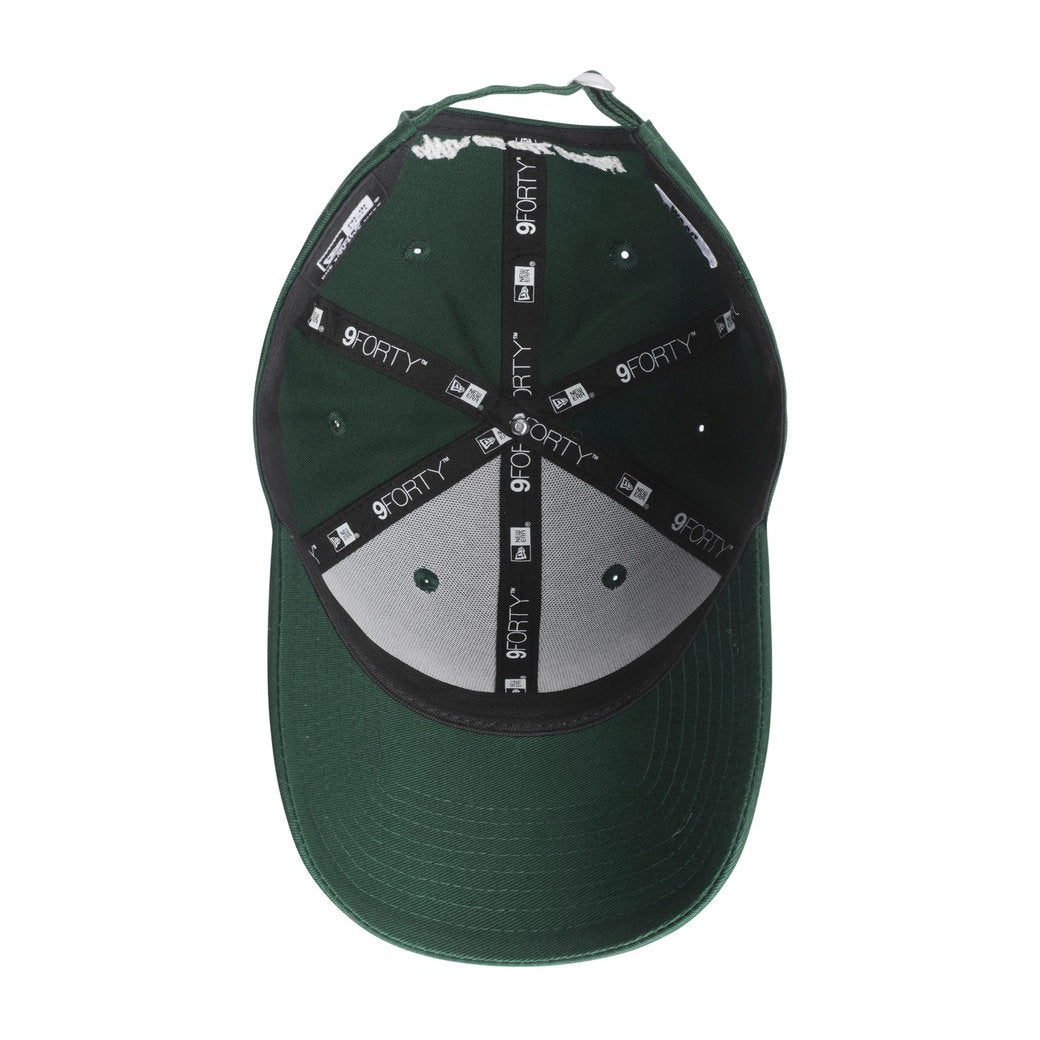 UNISEX NEW ERA 940 コットンロゴキャップ ダークグリーン