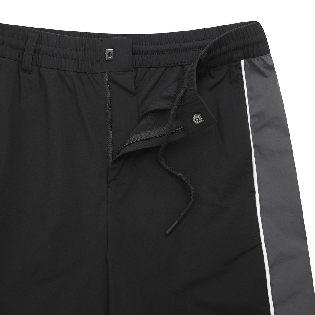 【WAAC X JONES】MEN パイピングハーフパンツ ブラック
