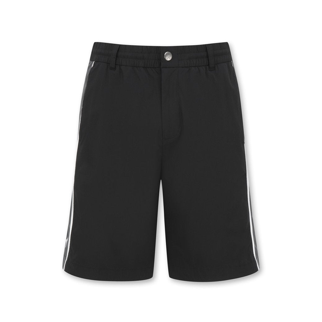 【WAAC X JONES】MEN パイピングハーフパンツ ブラック