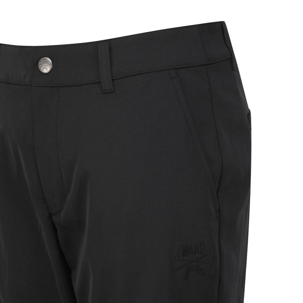 【WAAC X JONES】MEN テーパードパンツ ブラック