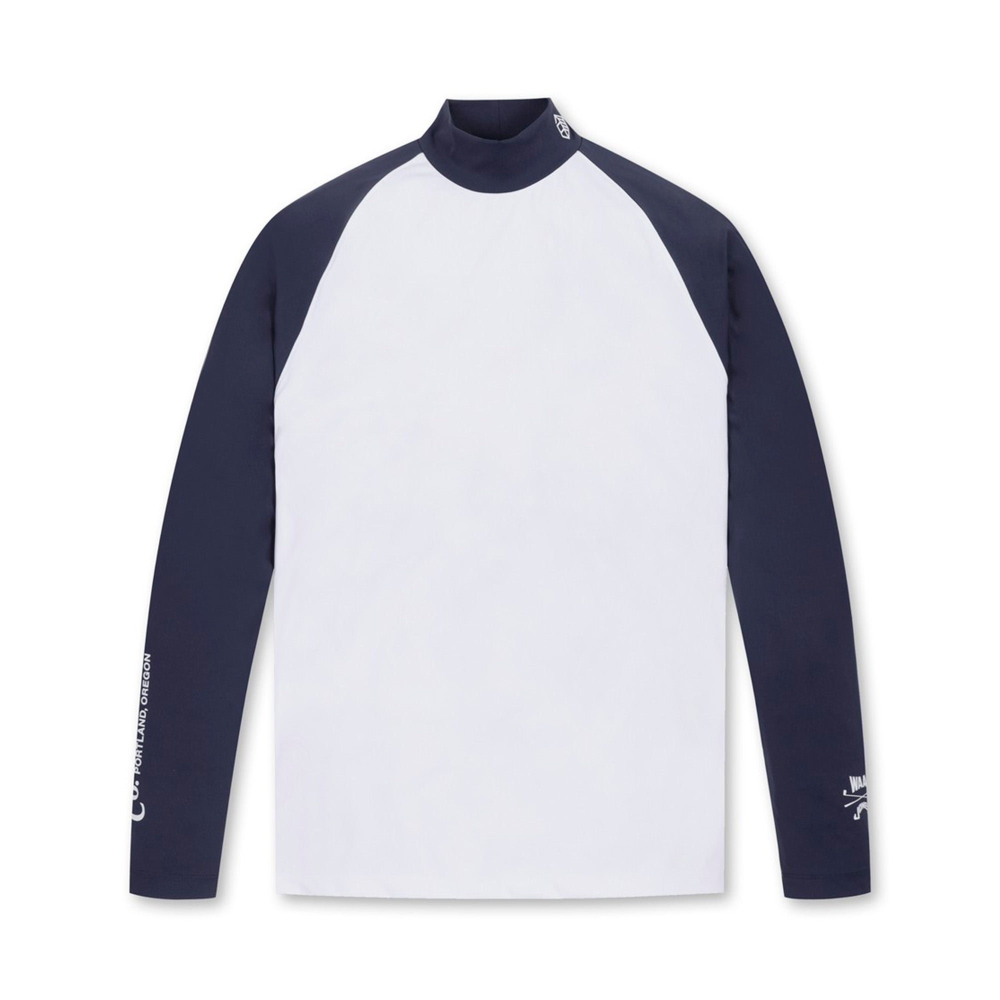 【WAAC X JONES】MEN ベースレイヤーモックネック ネイビー