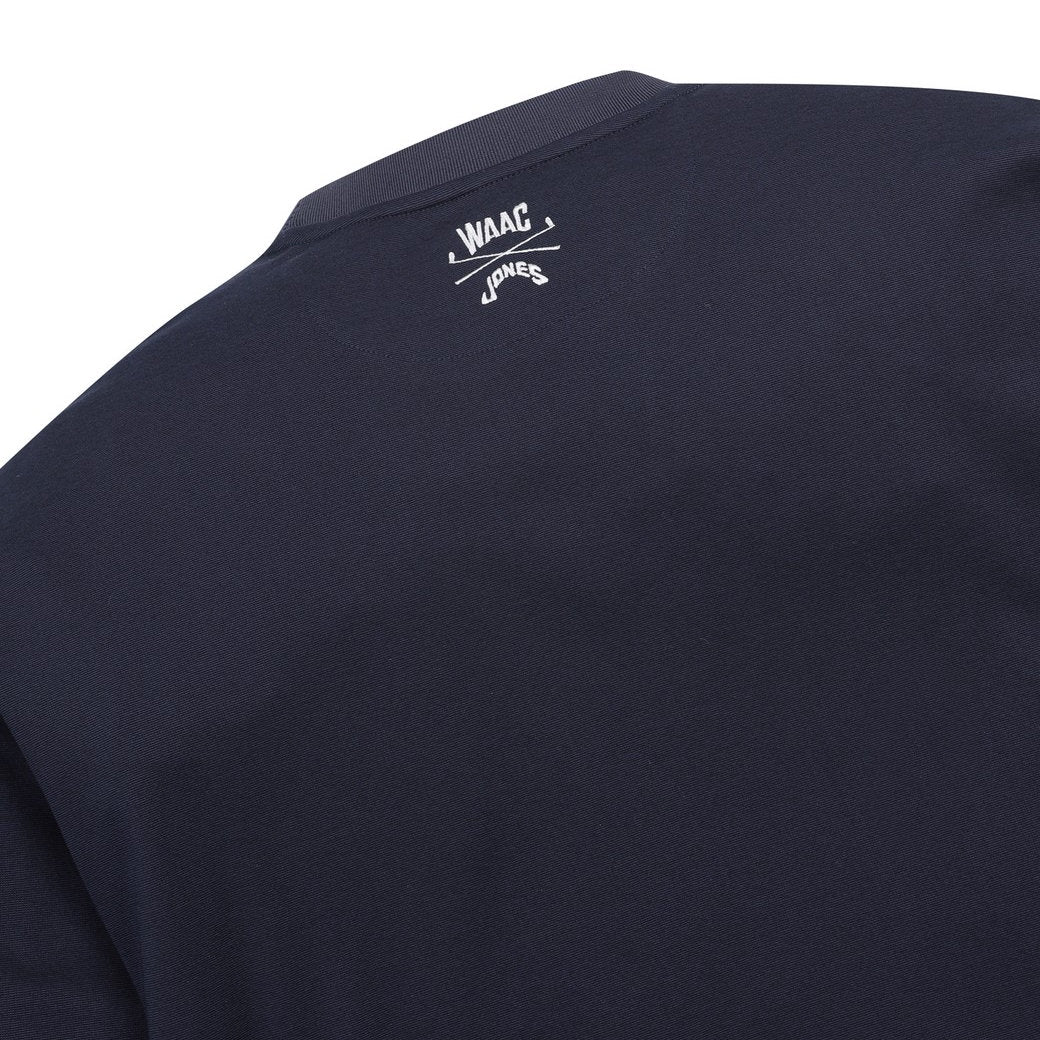 【WAAC X JONES】MEN クルーネックスウェット ネイビー