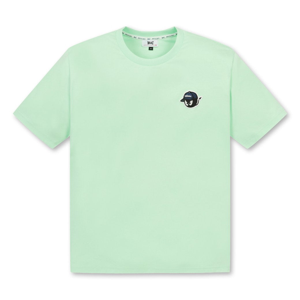 UNISEX バックロゴクルーネックTシャツ ミントグリーン
