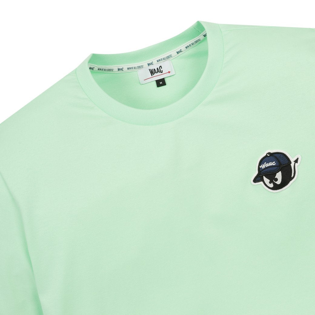 UNISEX バックロゴクルーネックTシャツ ミントグリーン