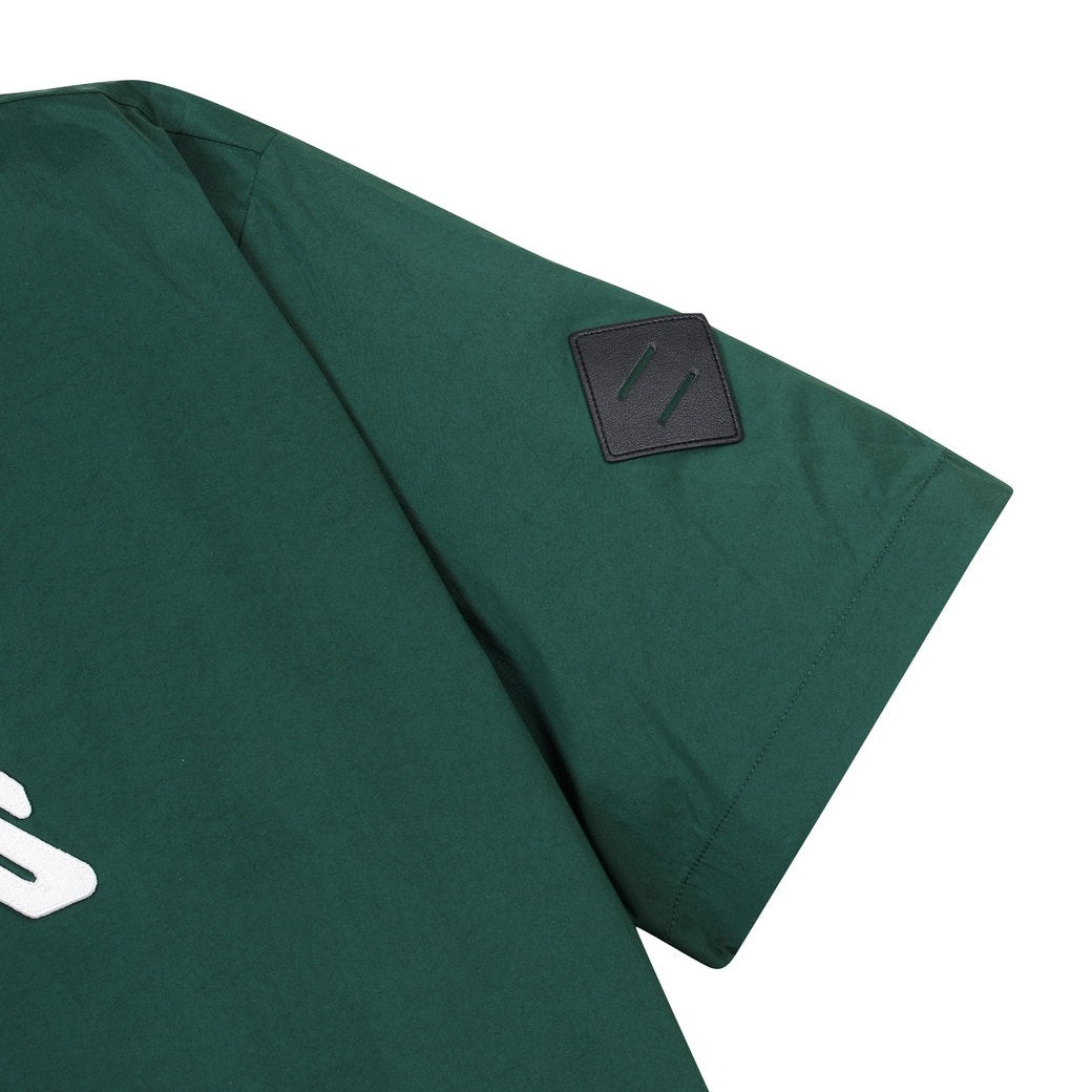 【WAAC X JONES】MEN ウーブンショートスリーブプルオーバー グリーン