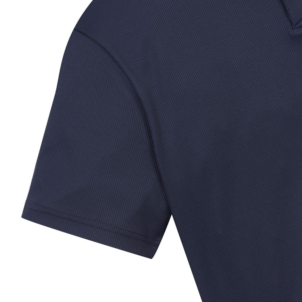 【WAAC X JONES】MEN ルーズフィットポロシャツ ネイビー