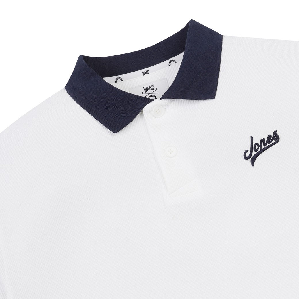 MEN ルーズフィットポロシャツ ホワイト