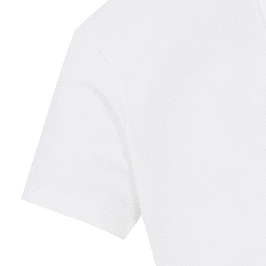 MEN ルーズフィットポロシャツ ホワイト