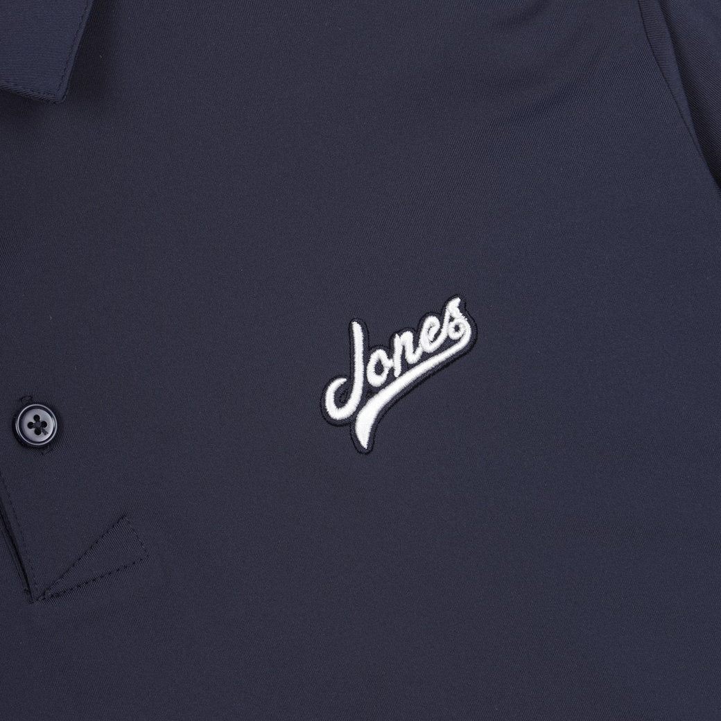 【WAAC X JONES】MEN ラインポイントポロシャツ ネイビー