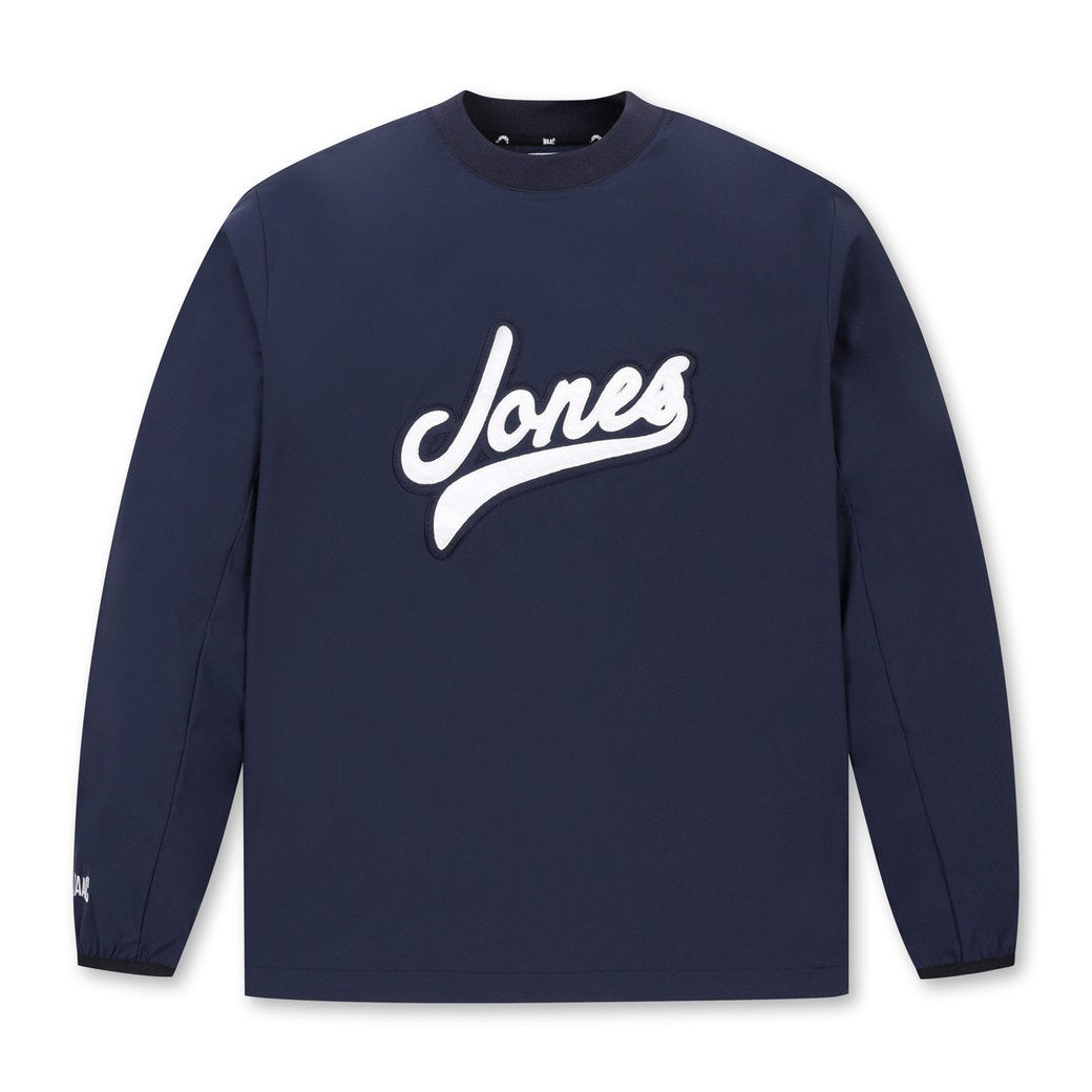 【WAAC X JONES】MEN カーブロゴプルオーバー ネイビー
