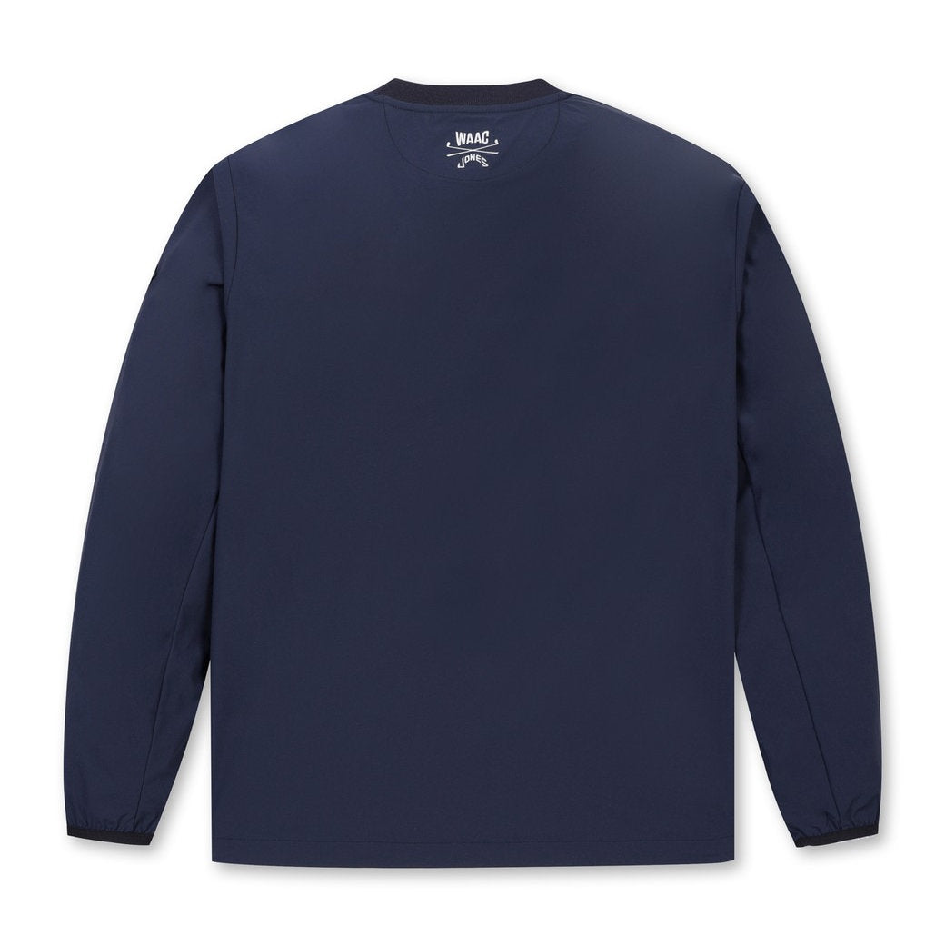 【WAAC X JONES】MEN カーブロゴプルオーバー ネイビー