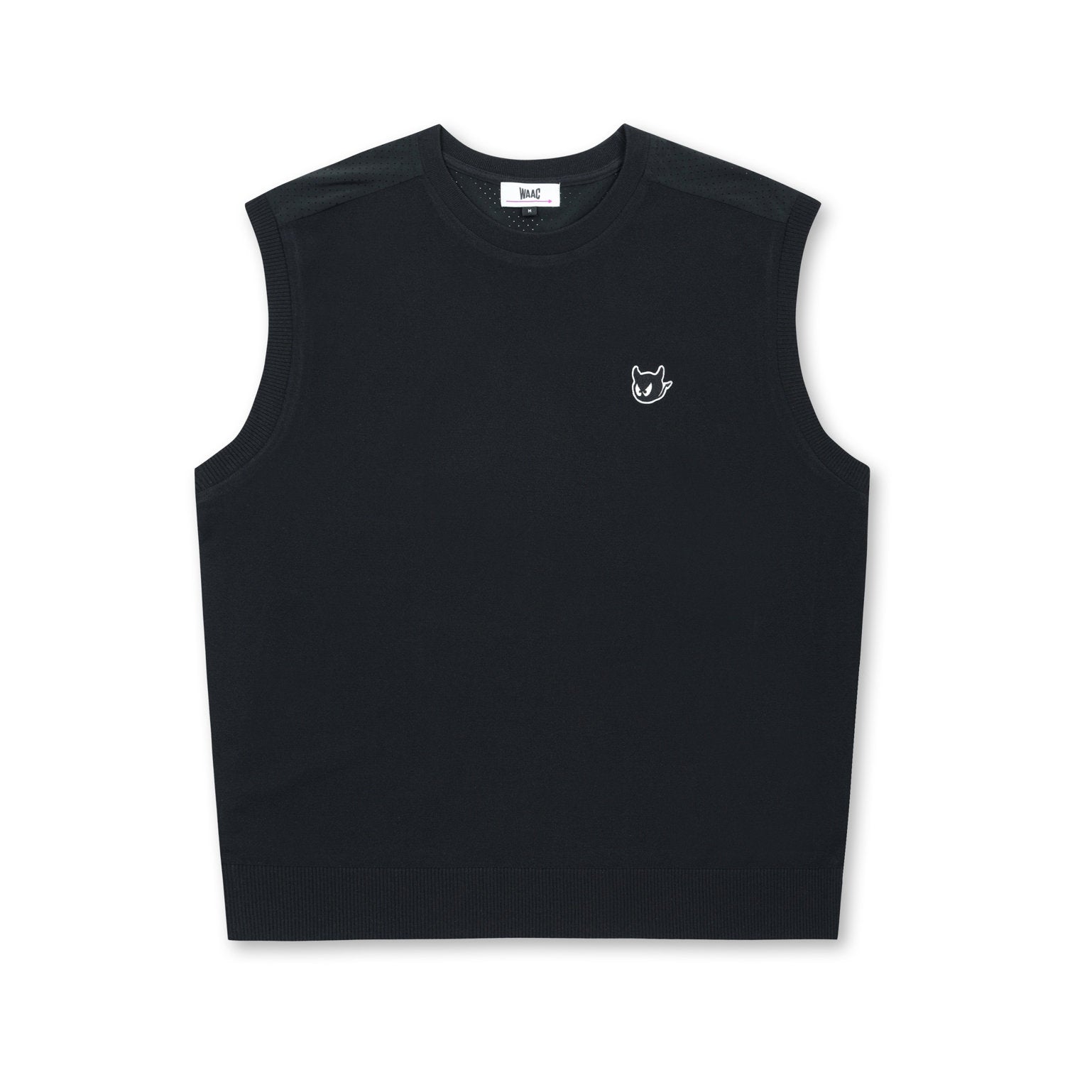 【WEB限定】MEN ハイブリッドニットベスト ブラック