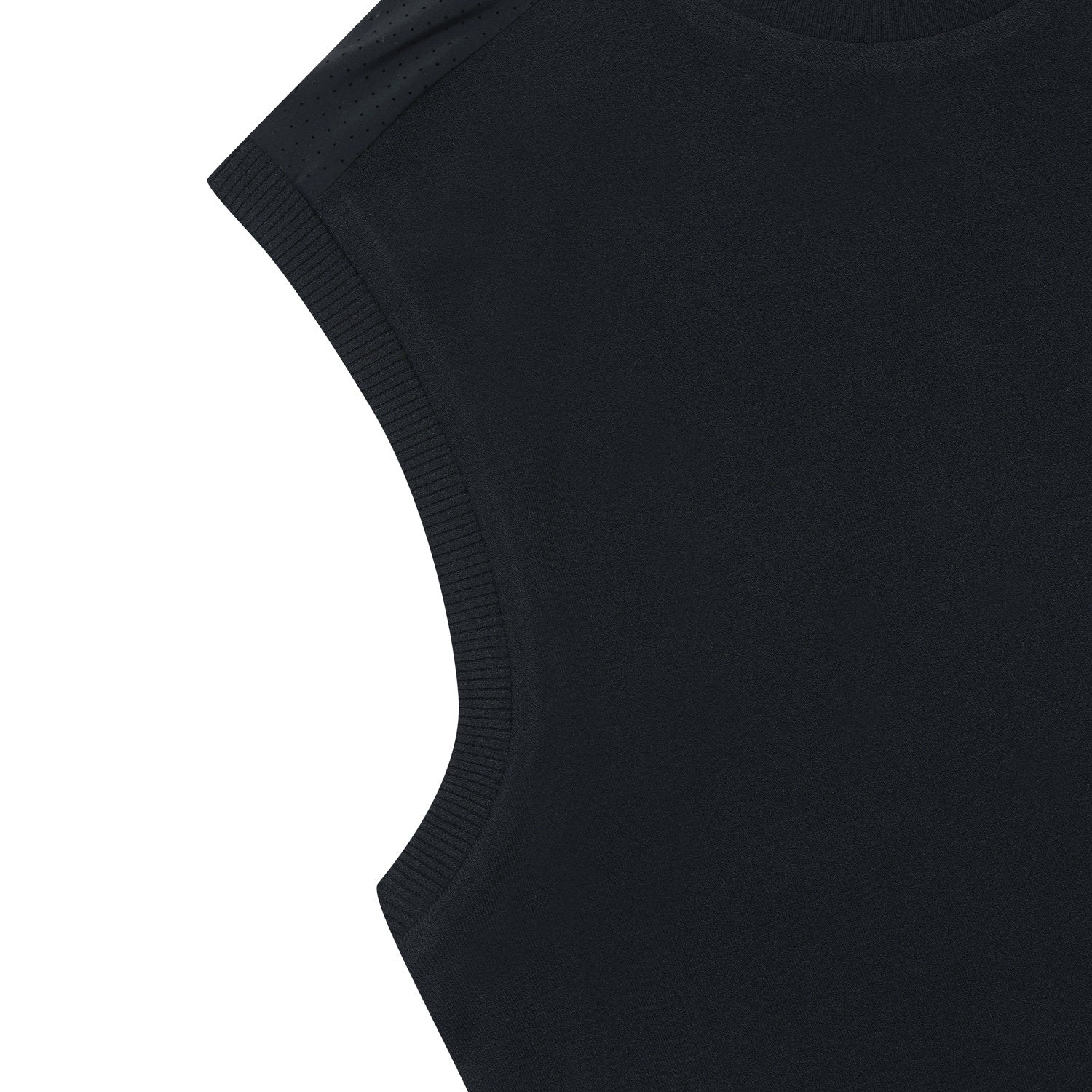 【WEB限定】MEN ハイブリッドニットベスト ブラック