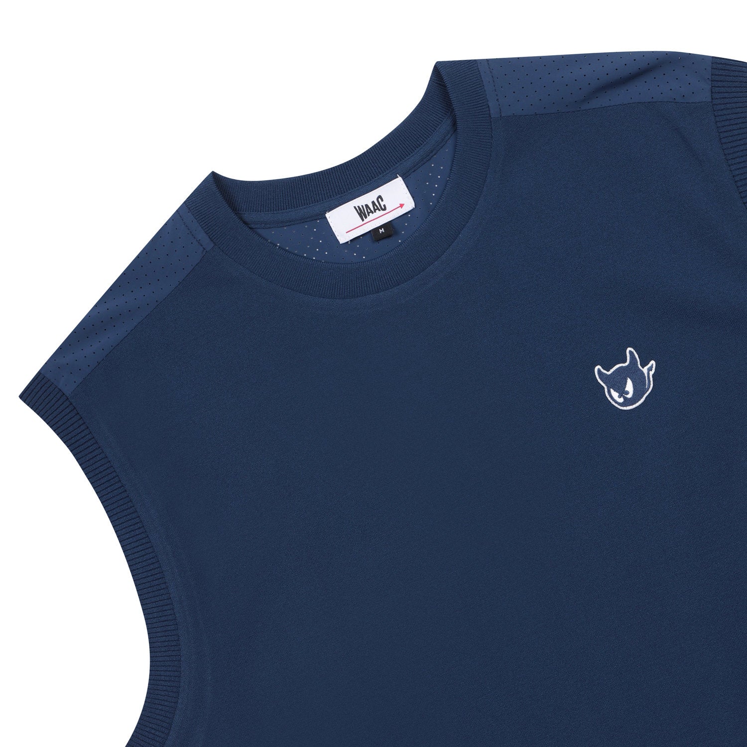 【WEB限定】MEN ハイブリッドニットベスト ブルー