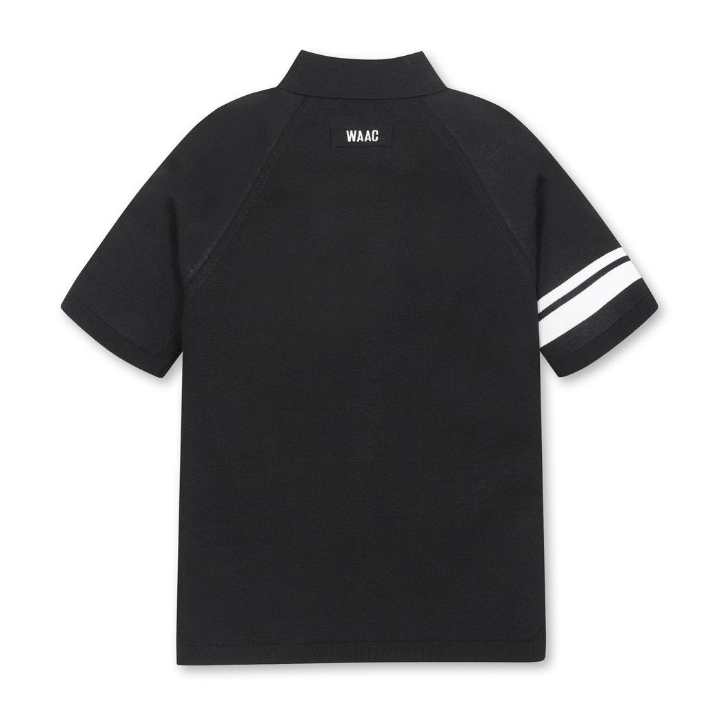【25SS 新作|WEB限定】MEN ホールガーメントニットポロ ブラック