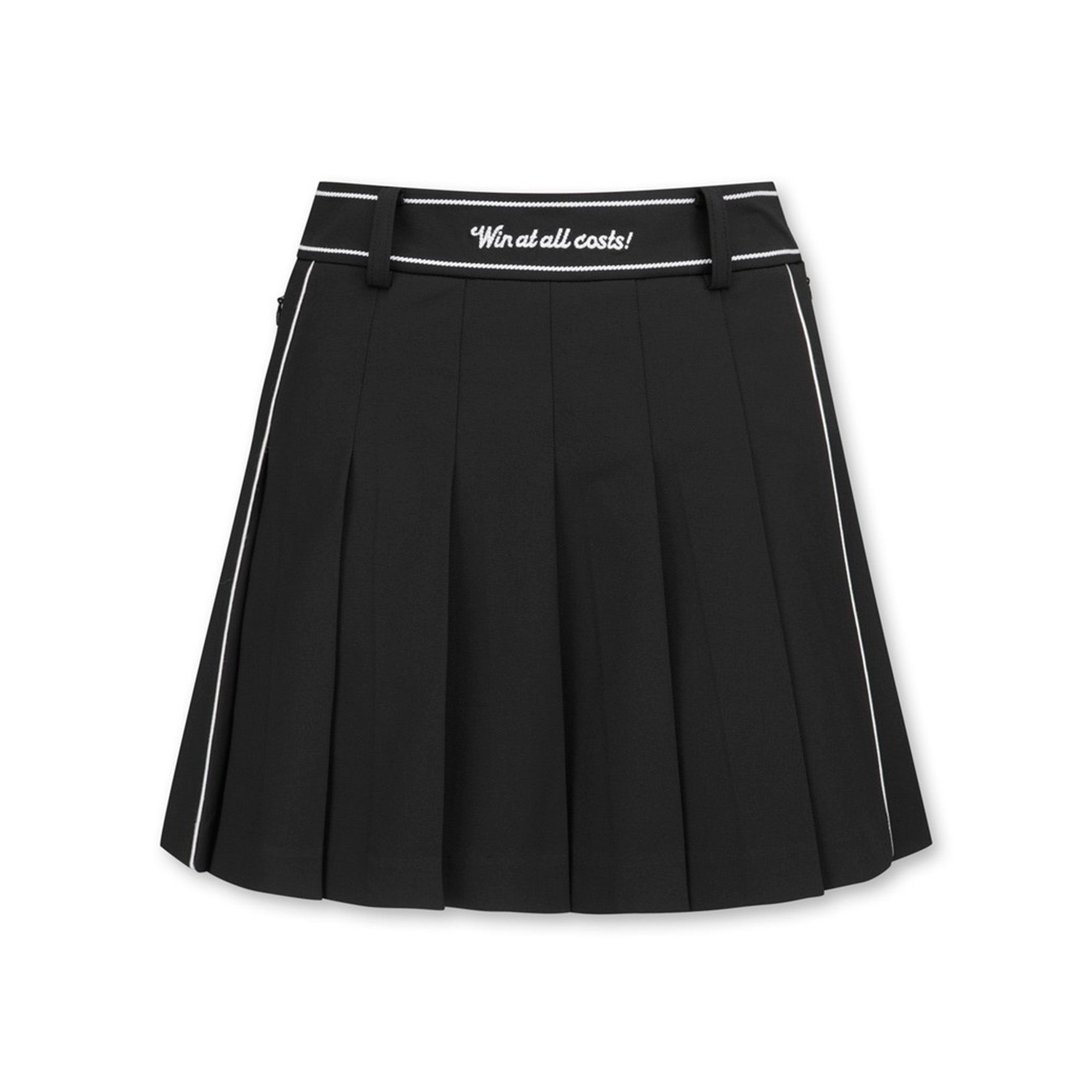 WOMEN ESSENTIALプリーツスカート ブラック