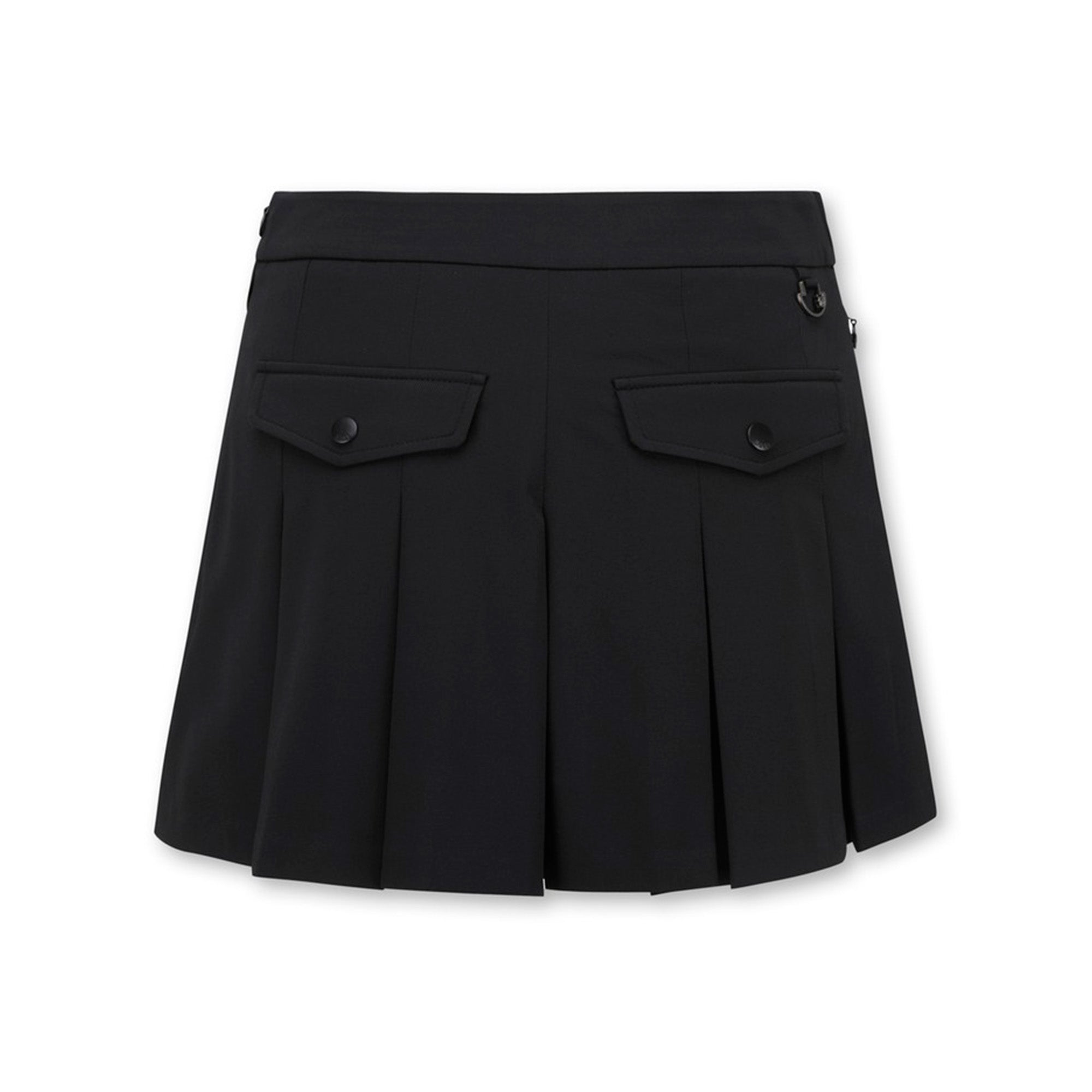 【25SS 新作】WOMEN プリーツラップショートパンツ ブラック