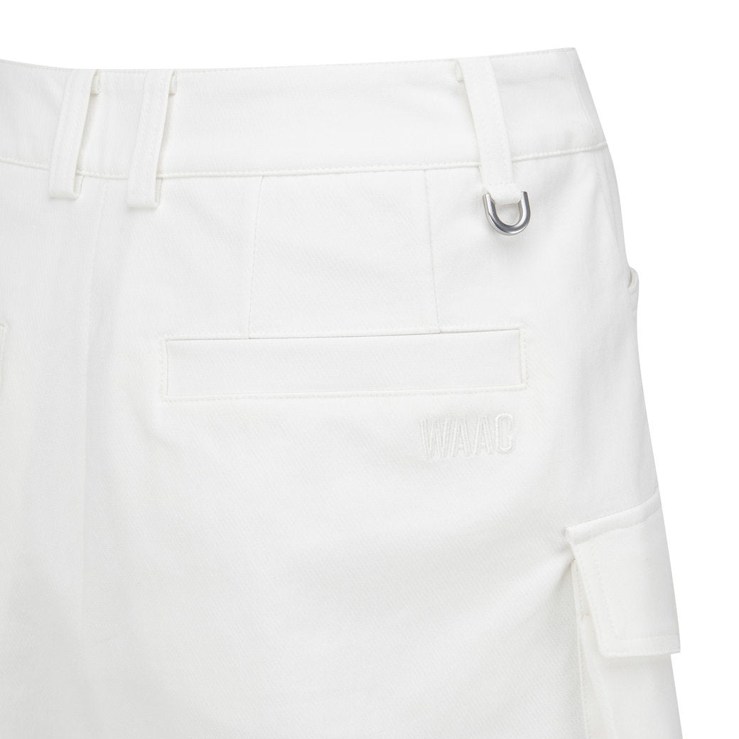 【WAAC X JONES】WOMEN カーゴショートパンツ ホワイト