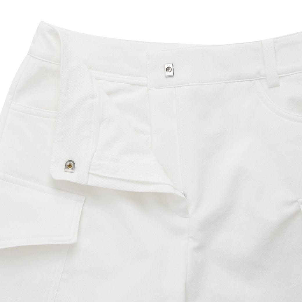 【WAAC X JONES】WOMEN カーゴショートパンツ ホワイト