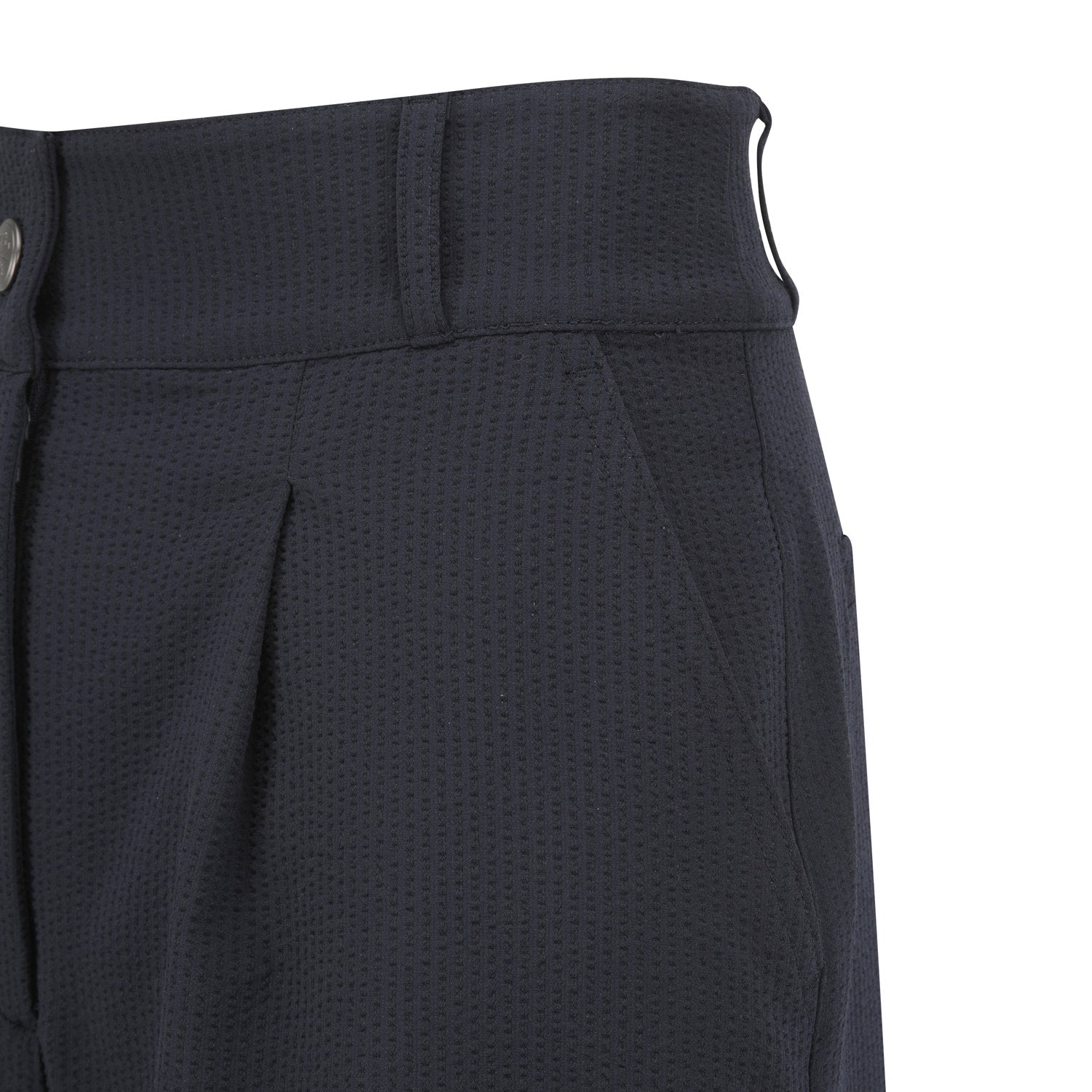 WOMEN シアサッカーショートパンツ ネイビー