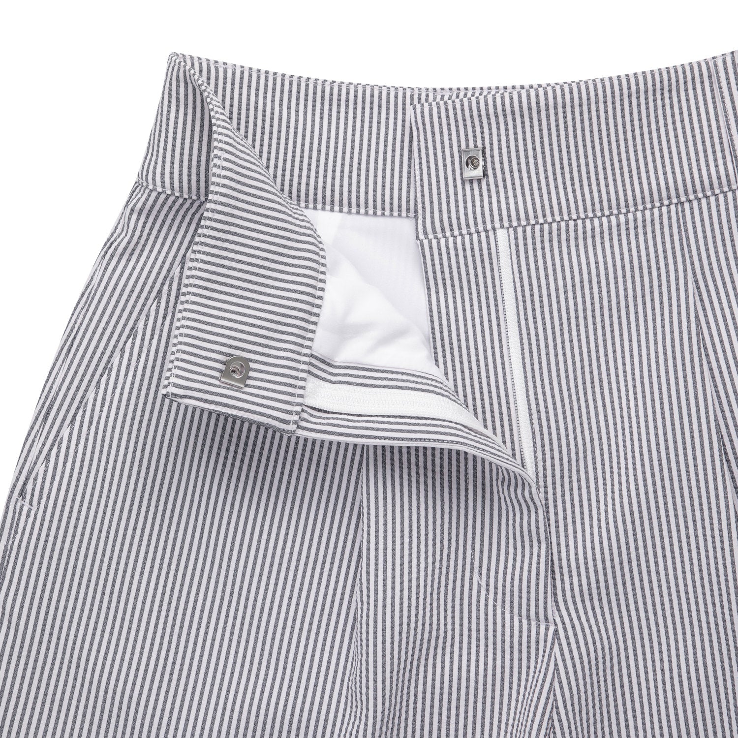 【WAAC X JONES】WOMEN シアサッカーショートパンツ ホワイト