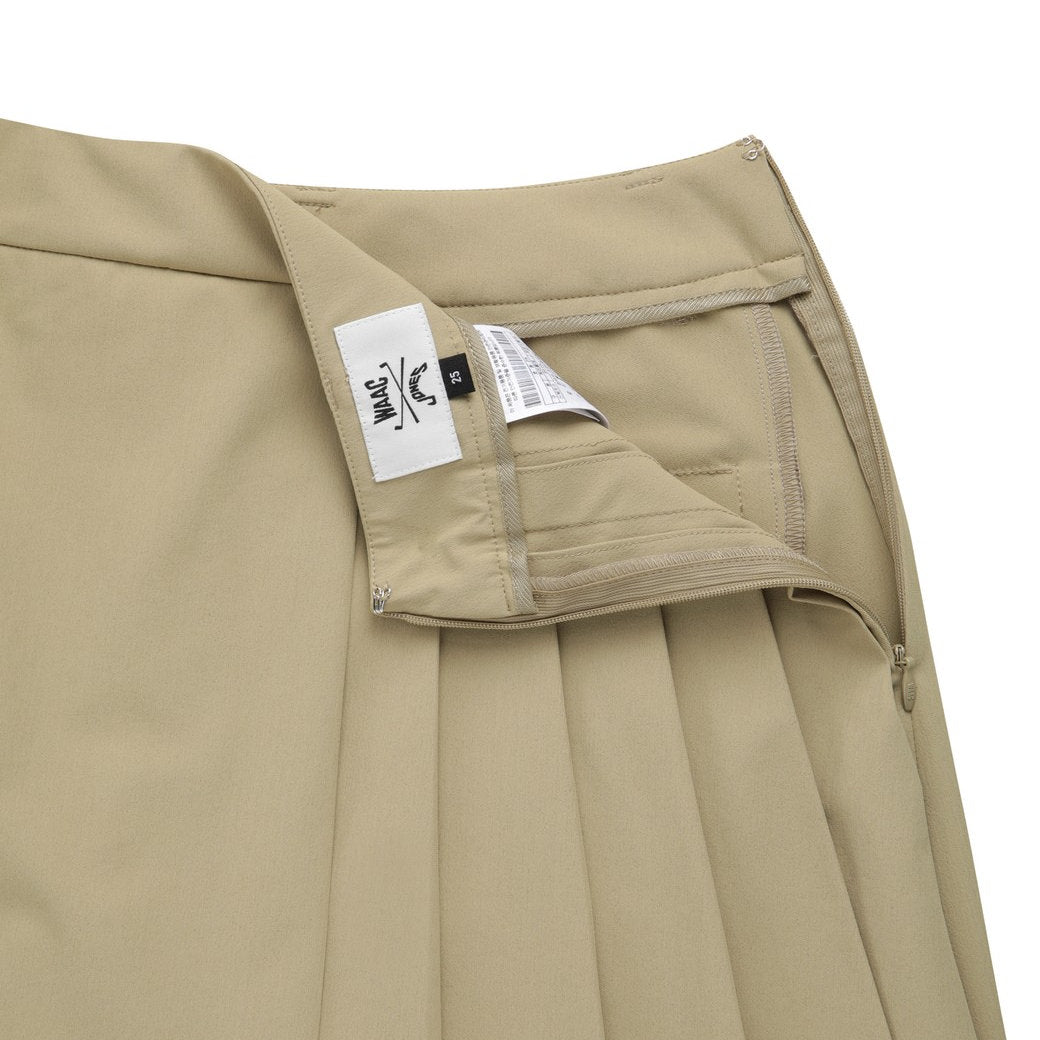 【25SS 新作|WAAC X JONES】WOMEN プリーツショートパンツ ベージュ