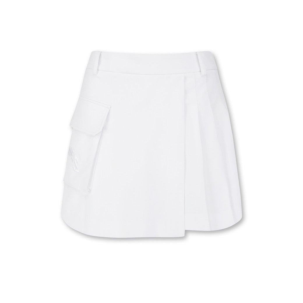 【25SS 新作|WAAC X JONES】WOMEN プリーツショートパンツ ホワイト