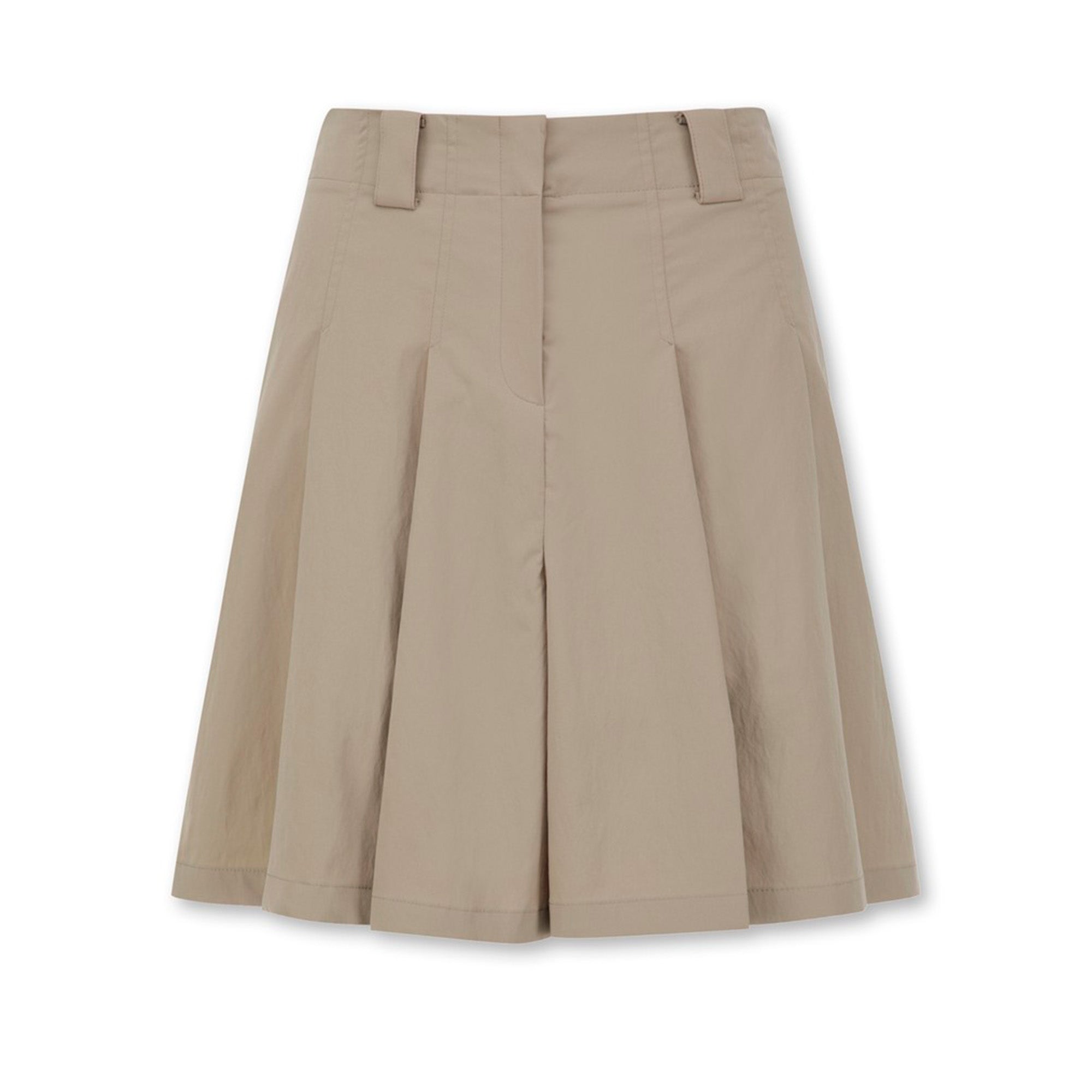 【25SS 新作】WOMEN バミューダプリーツパンツ ベージュ