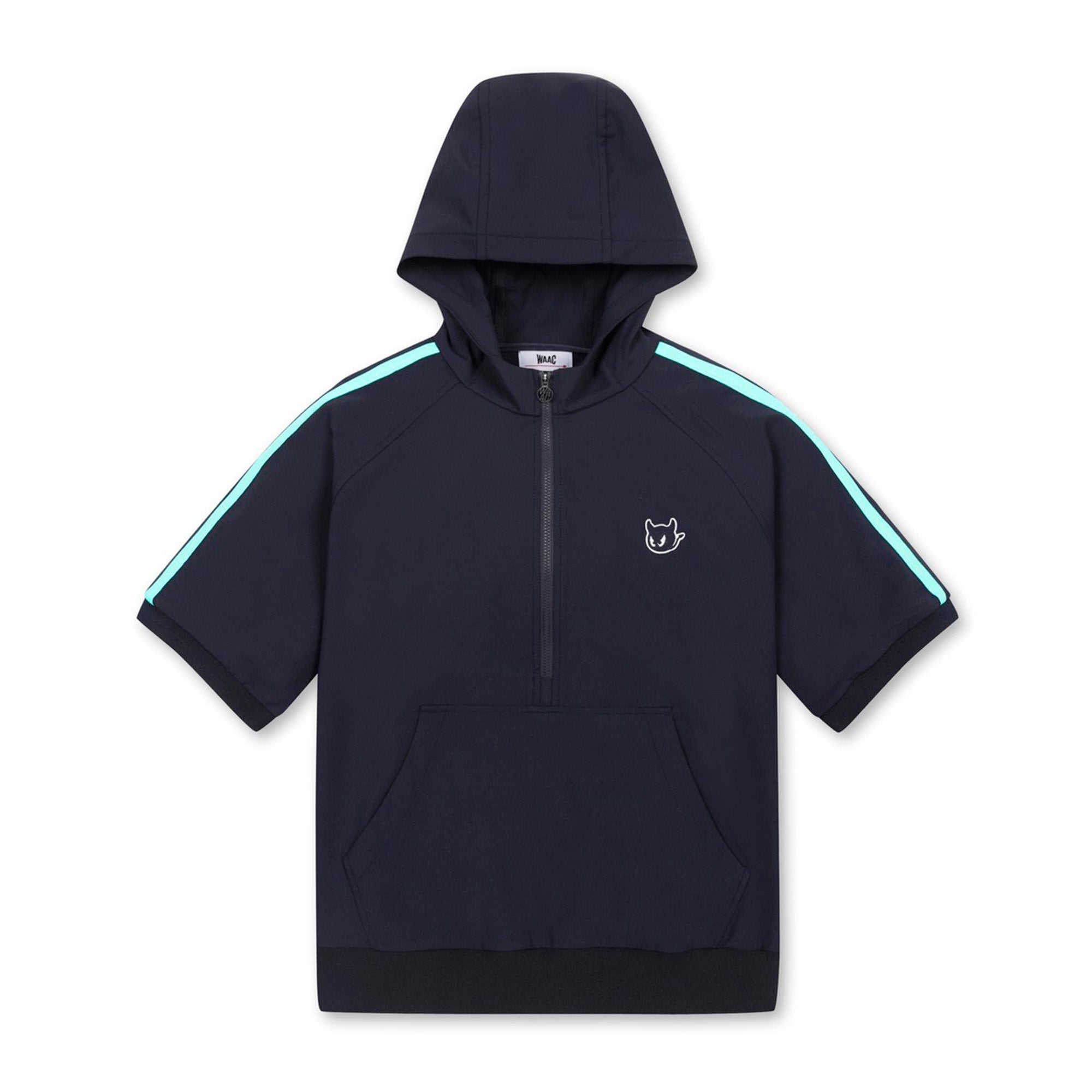 WOMEN ハーフジップフーディ ネイビー